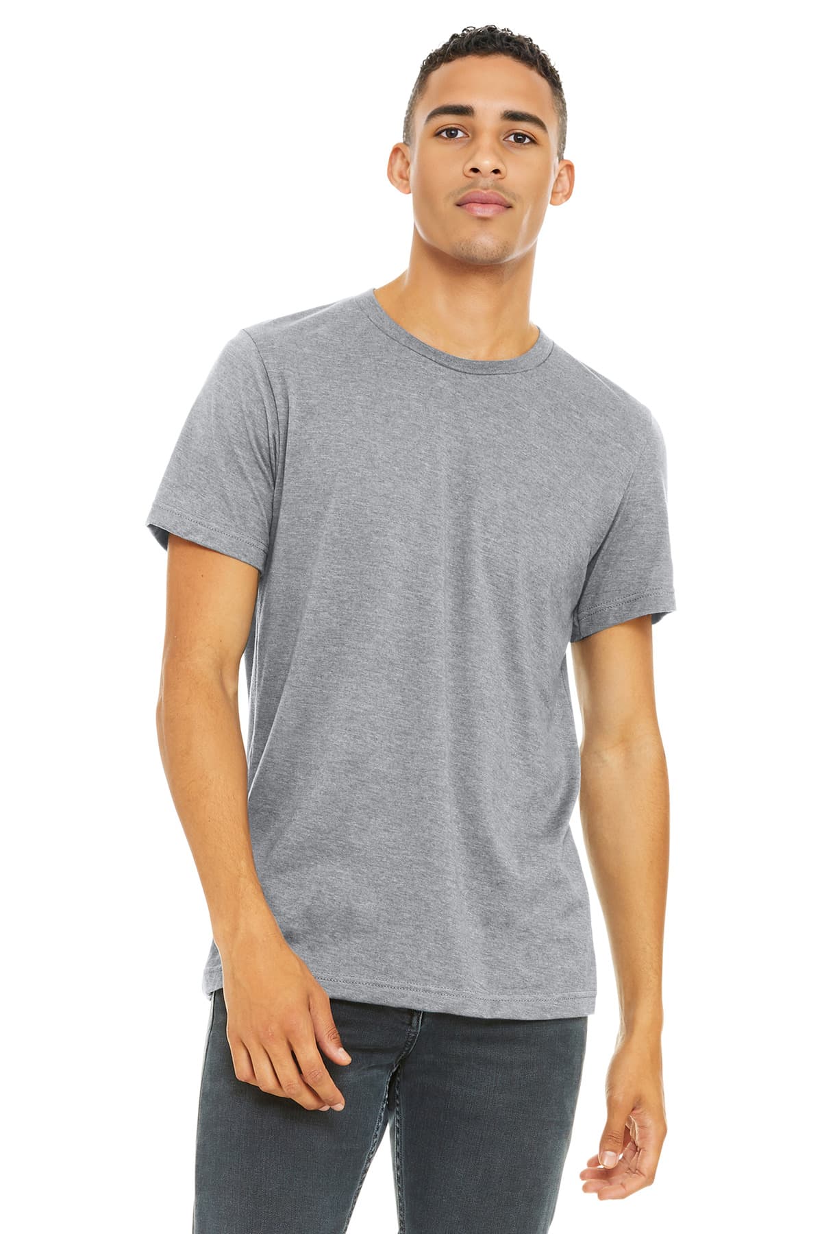 BELLA+CANVAS ® Unisex Heather CVC Short Sleeve Tee.