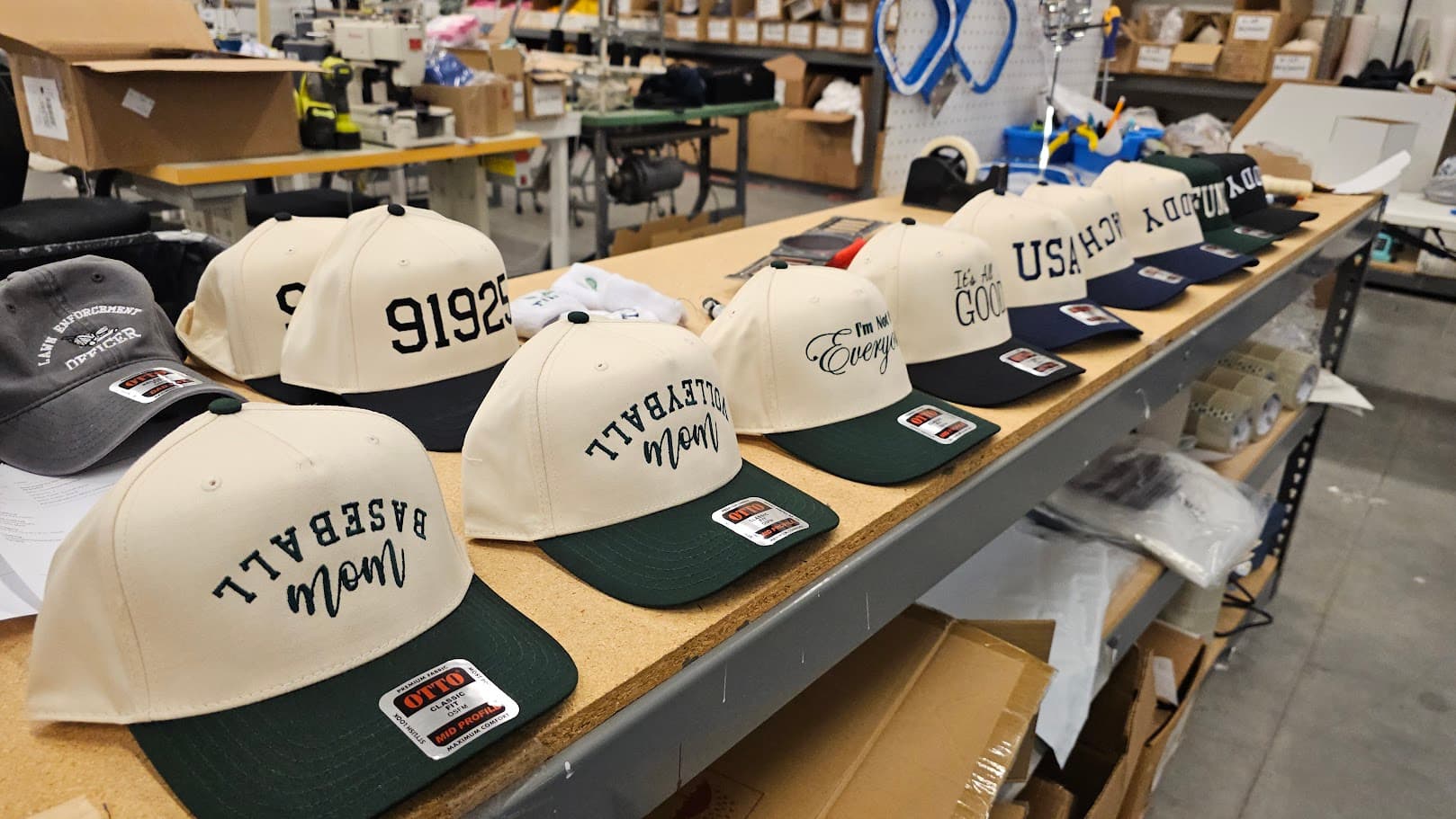 Embroidered headwear