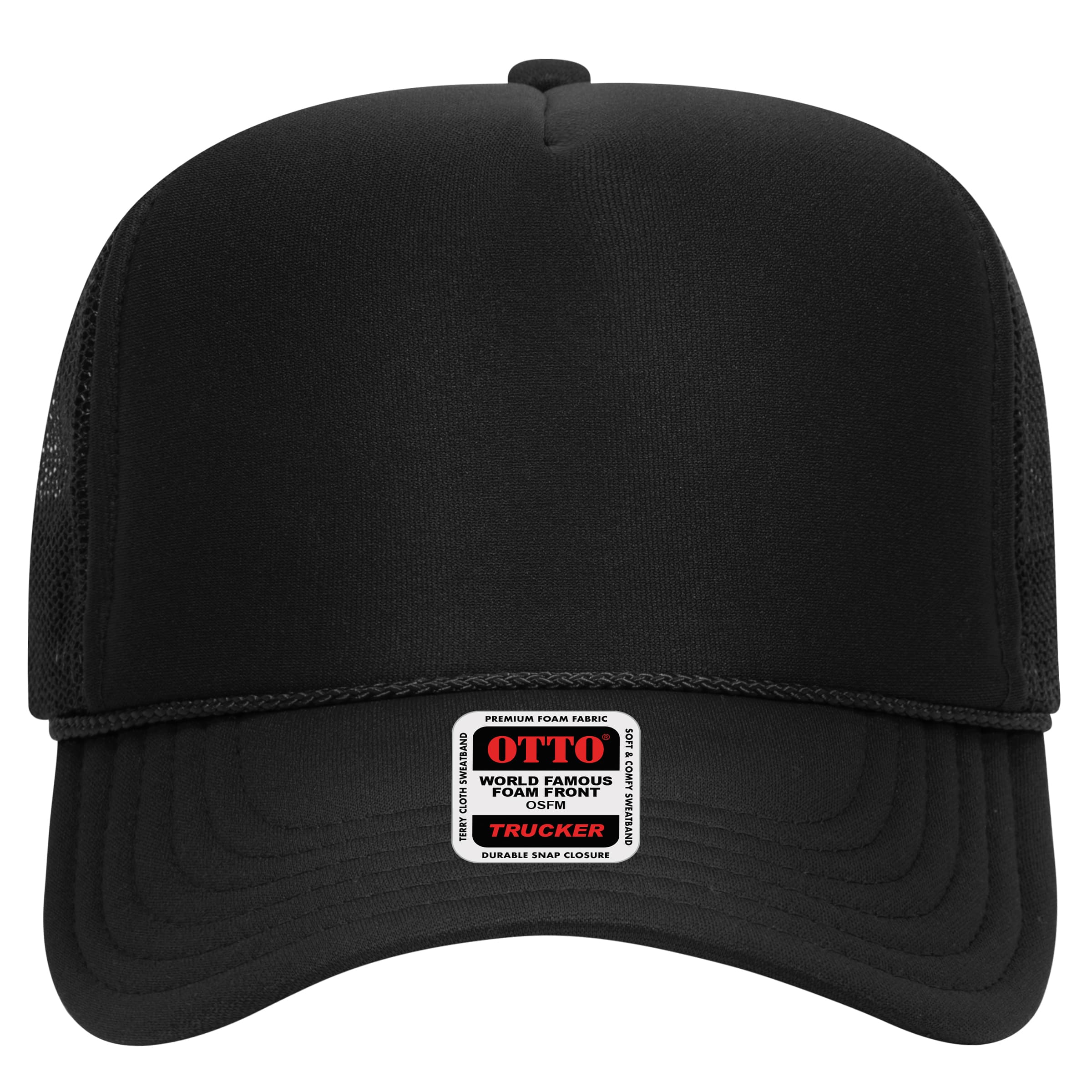 OTTO CAP 5 Panel High Crown Mesh Back Trucker Hat