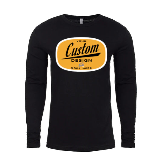 Custom Printed Basic 100% Cotton LongSleeve T-shirt
