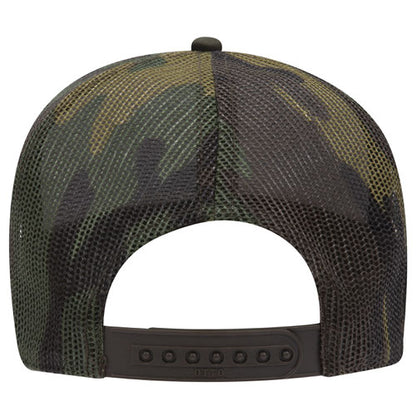 Trucker Hat-Camouflage 5 Panel Mid Profile Mesh Back