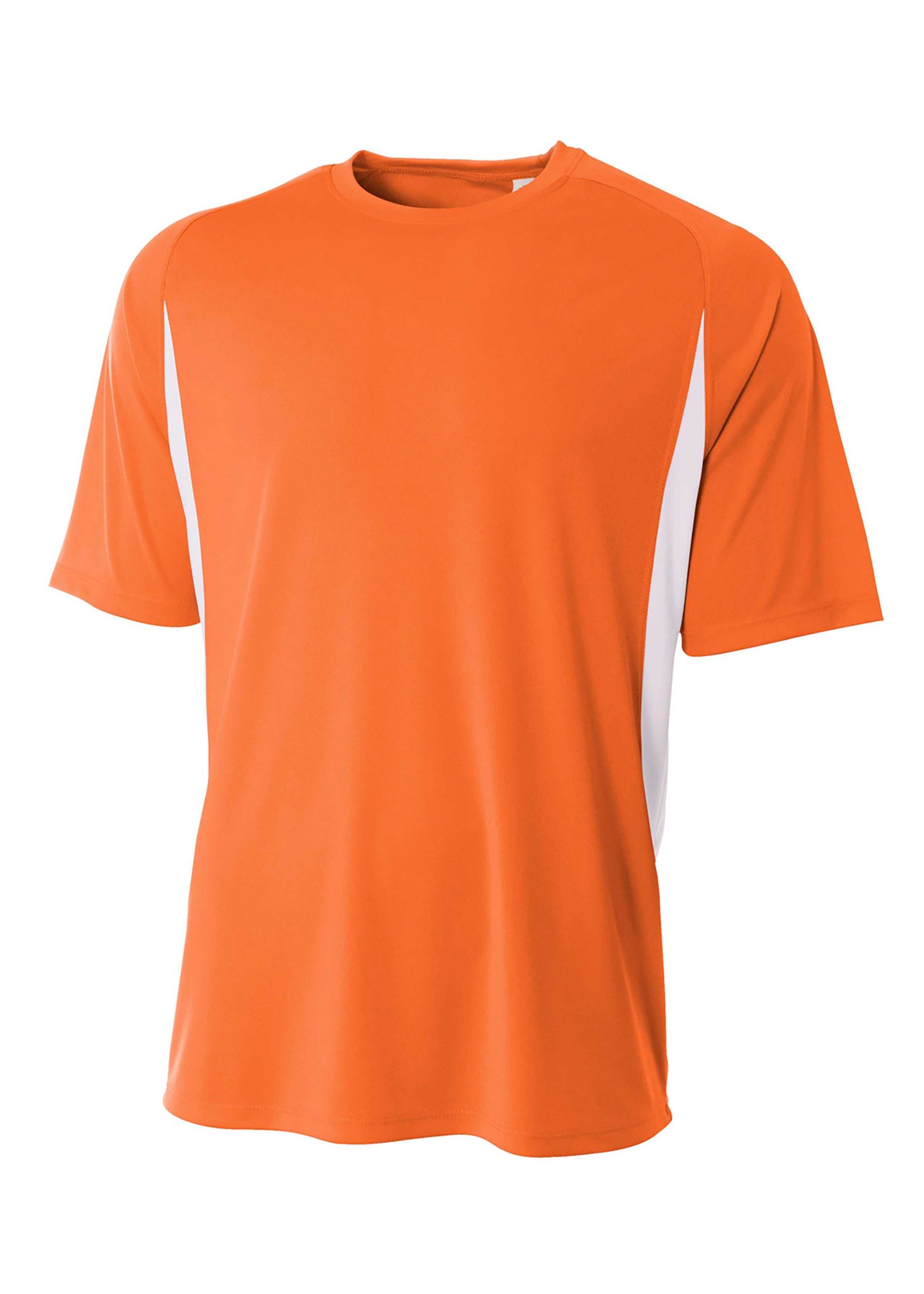 Photo of A4 SHIRTS NB3181  color  ORANGE/WHITE