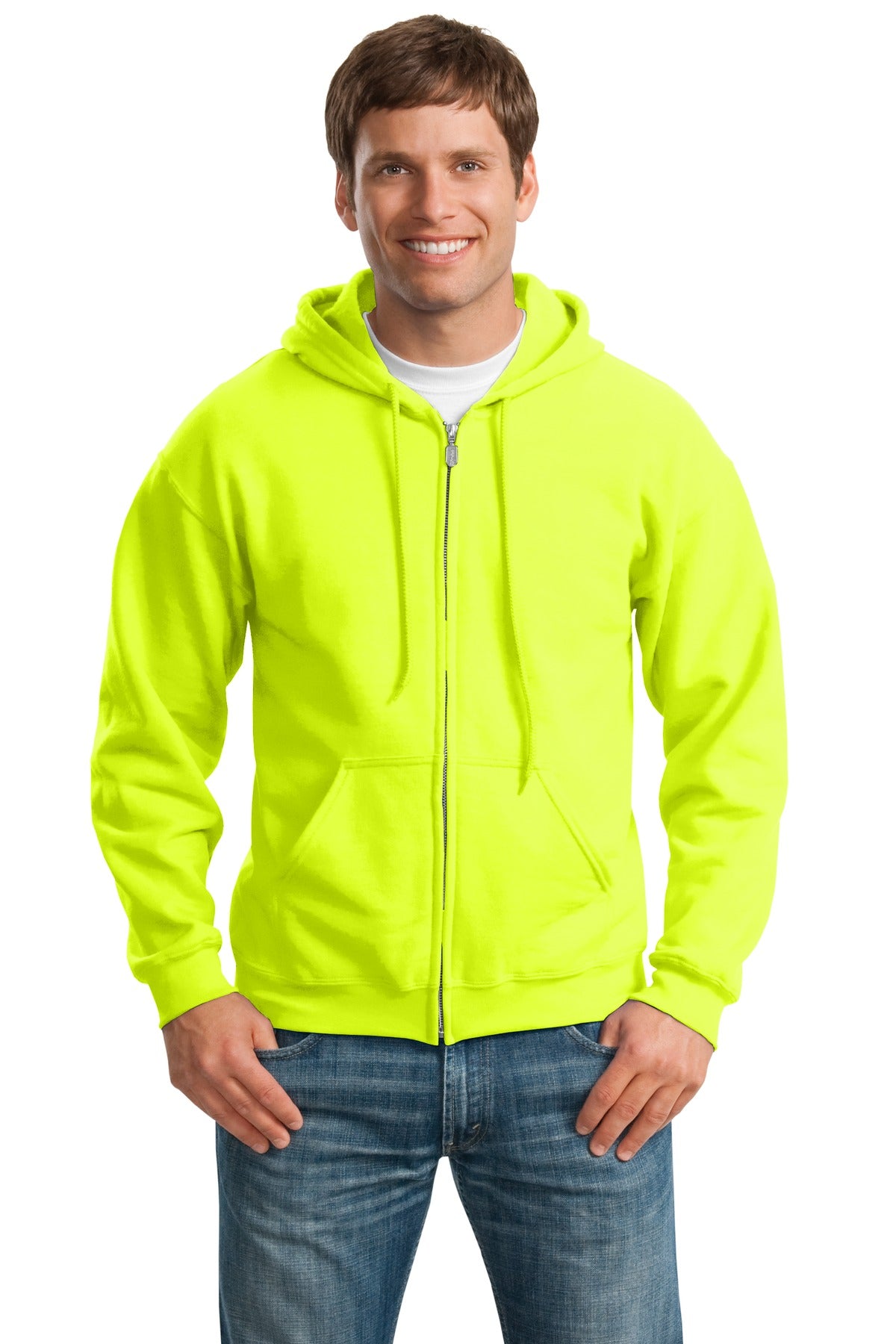Photo of Gildan Sweatshirts/Fleece 18600  color  Safety Green