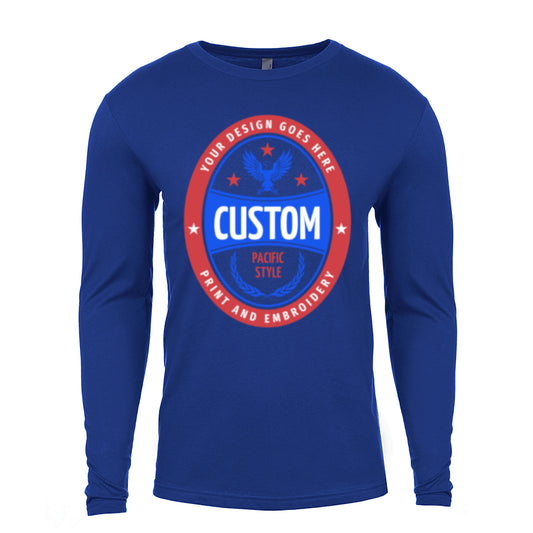 Custom Printed Long Sleeve Premium T-Shirt (Unisex) Next Level 3601