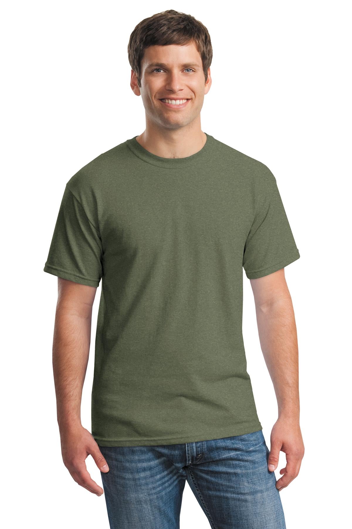 Photo of Gildan T-Shirts 5000  color  Heather Military Green