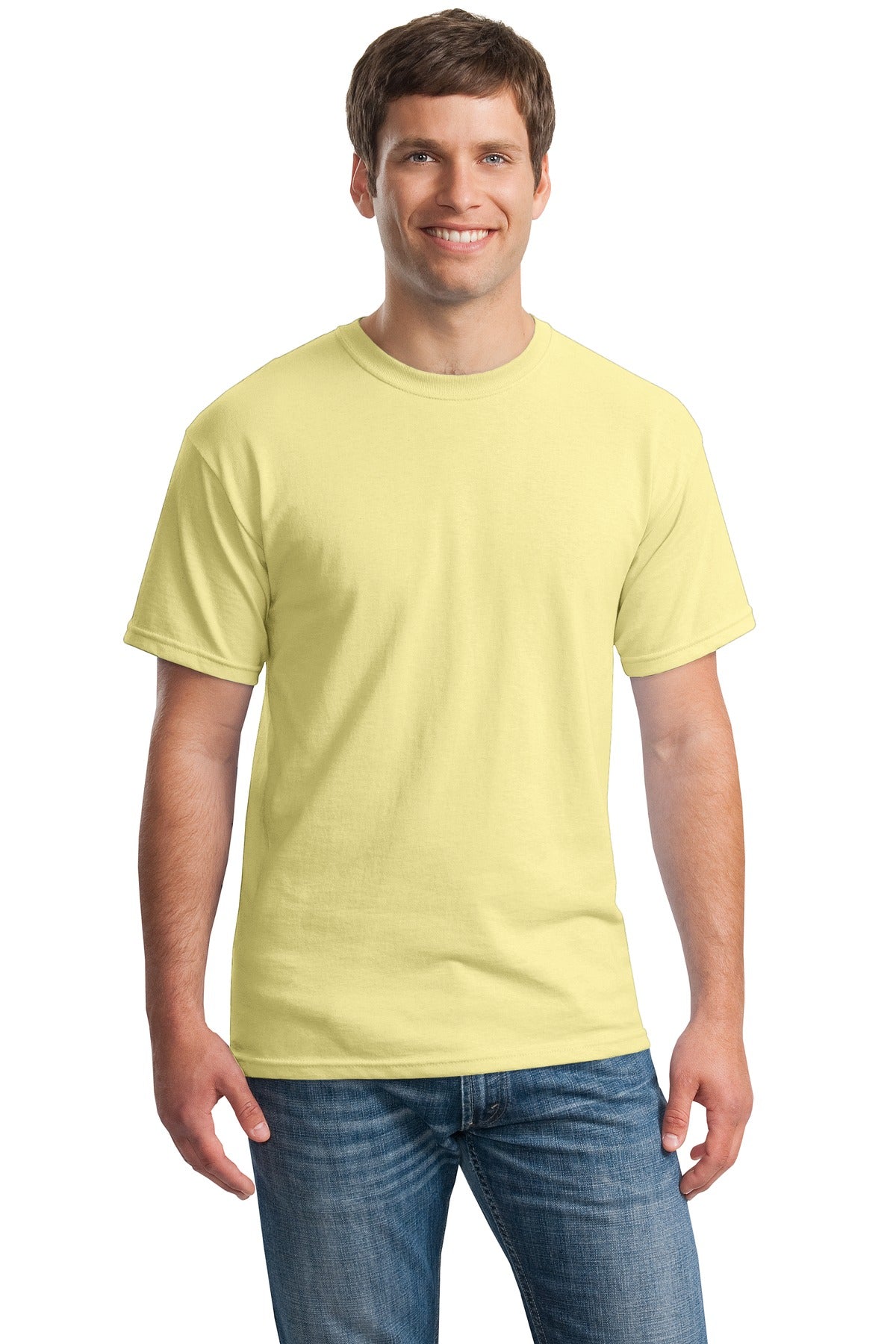 Photo of Gildan T-Shirts 5000  color  Cornsilk