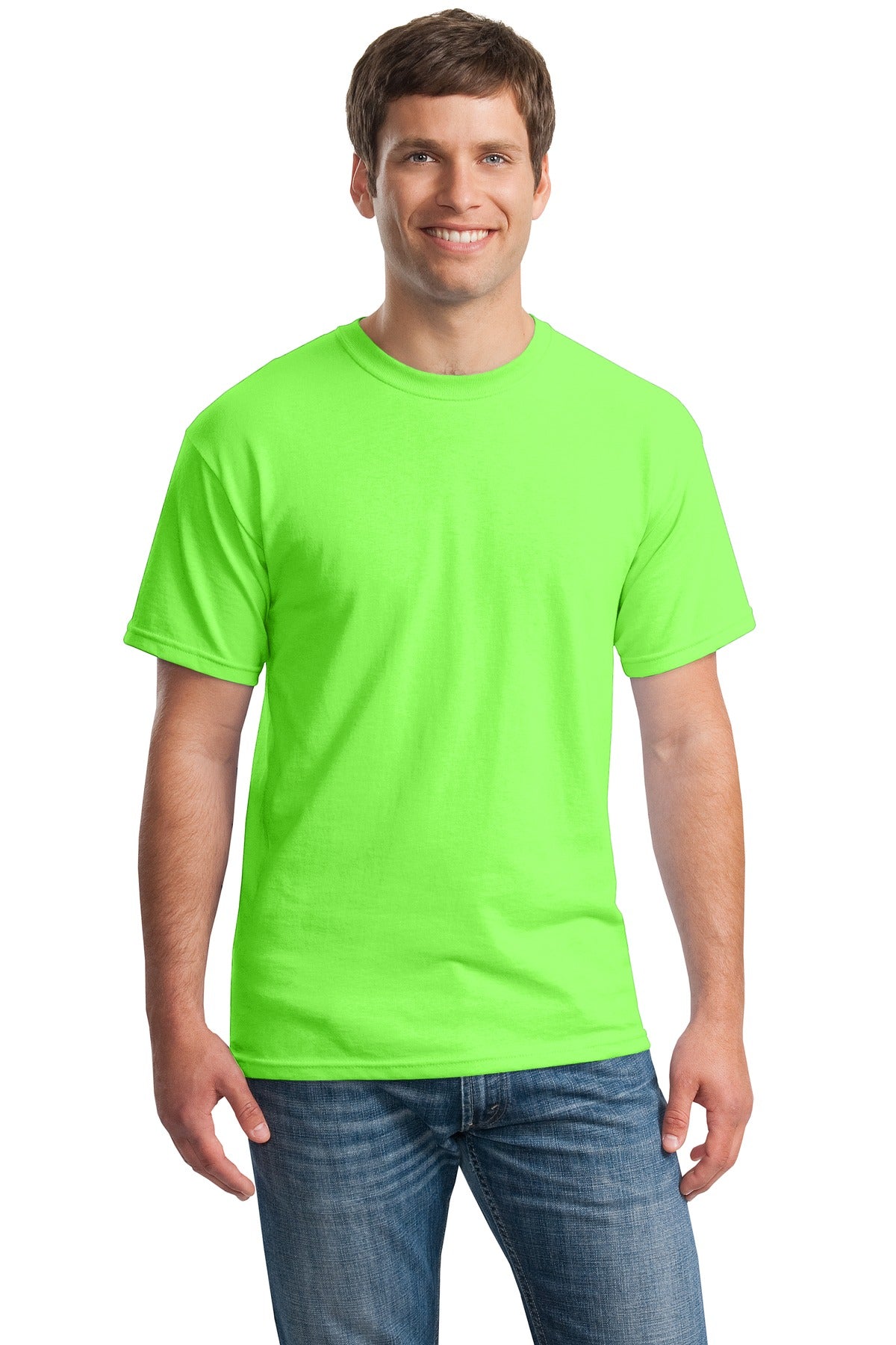 Photo of Gildan T-Shirts 5000  color  Neon Green
