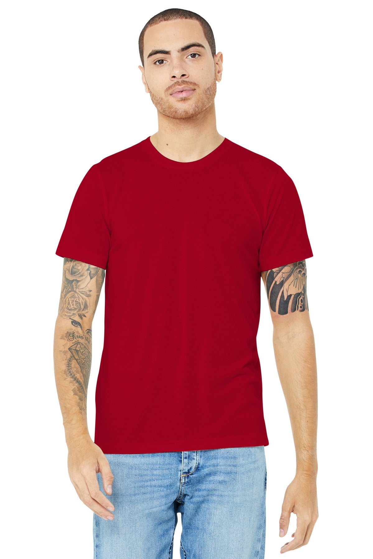 Photo of Bella + Canvas T-Shirts BC3001U  color  Red