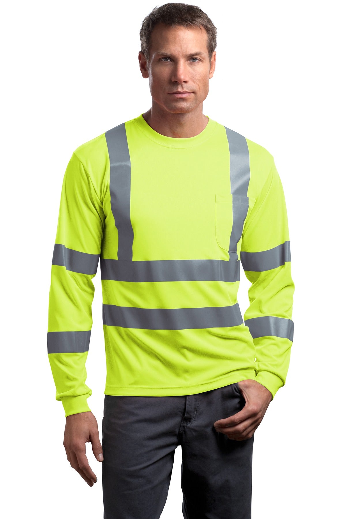 Photo of CornerStone T-Shirts CS409  color  Safety Yellow