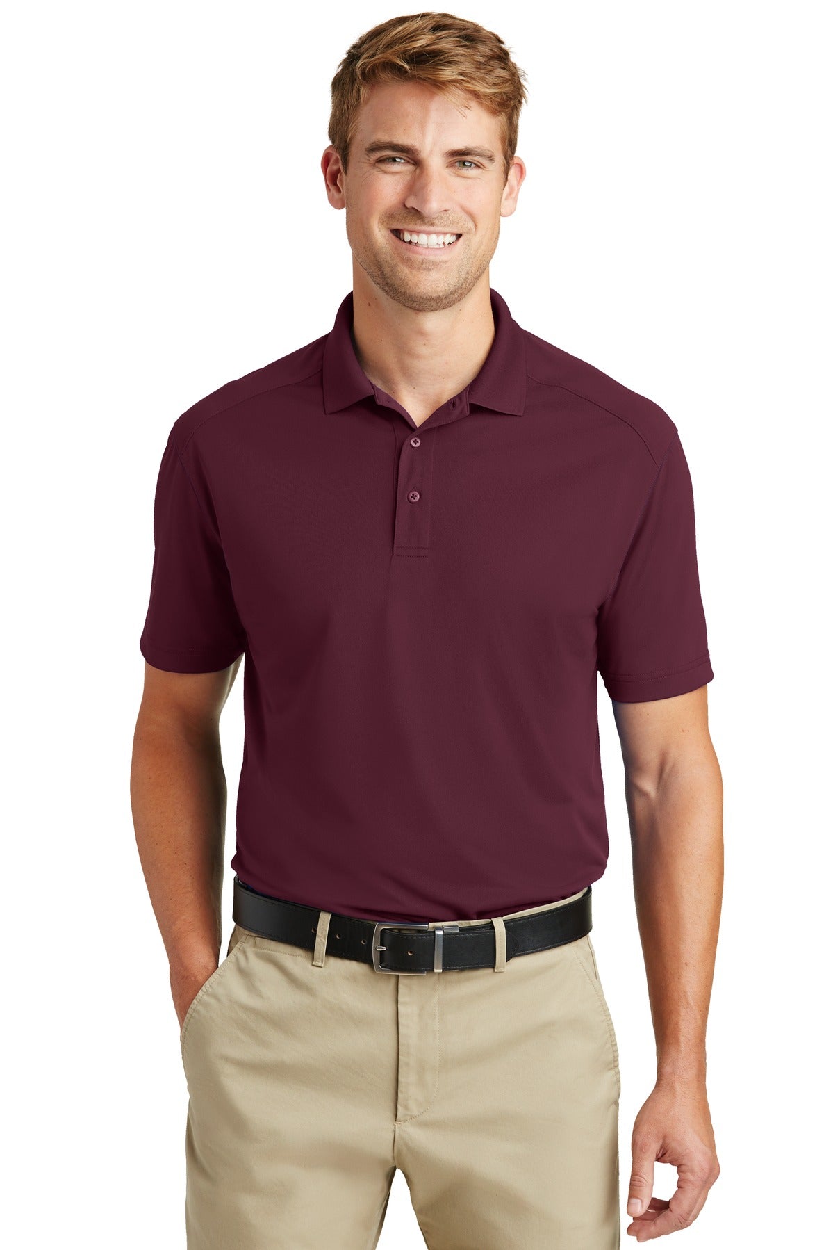 Photo of CornerStone Polos/Knits CS418  color  Maroon