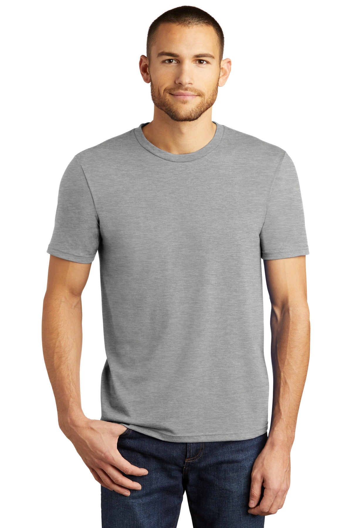 Photo of District T-Shirts DM130  color  Heathered Grey