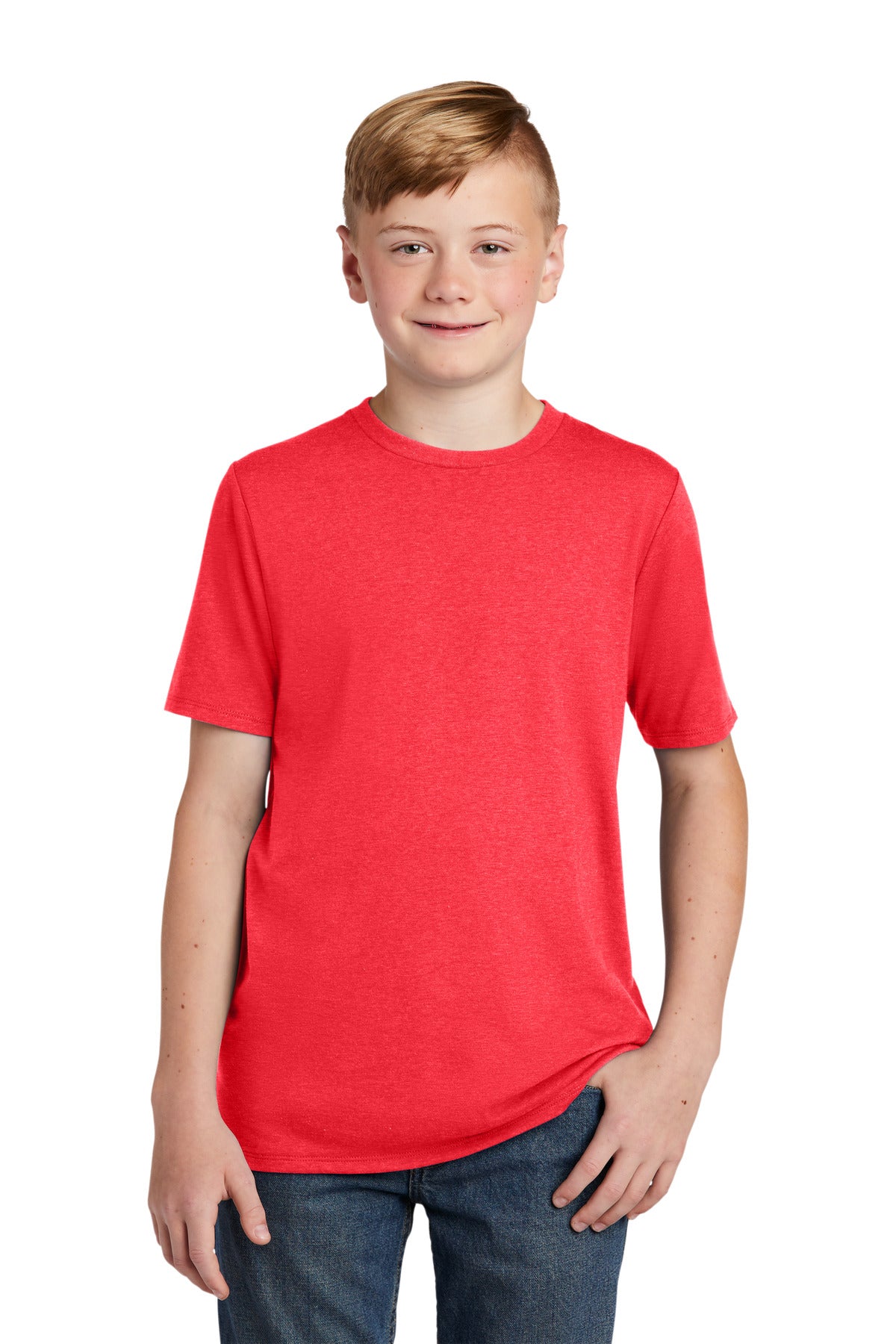 Photo of District T-Shirts DT130Y  color  Red Frost