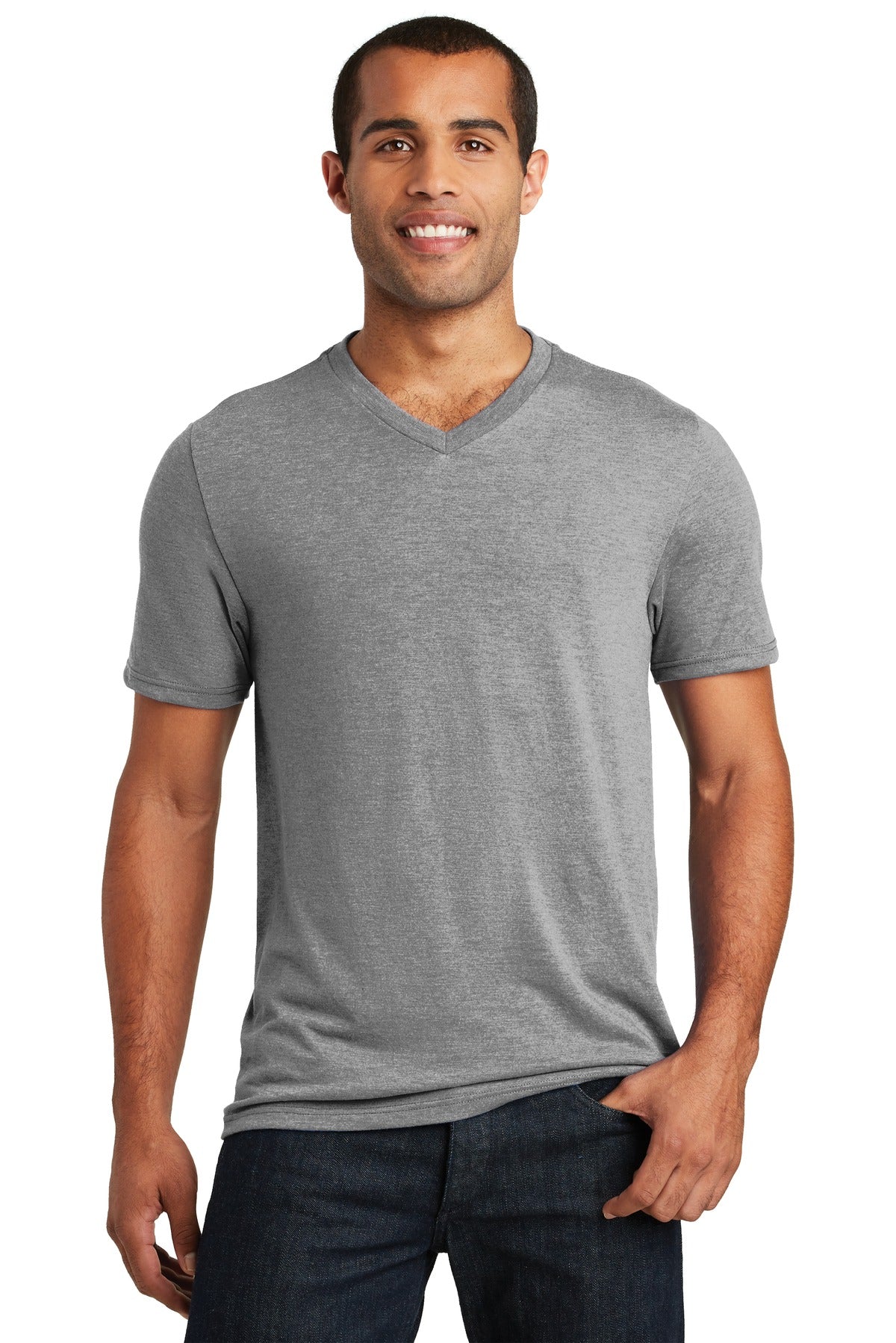 Photo of District T-Shirts DT1350  color  Grey Frost