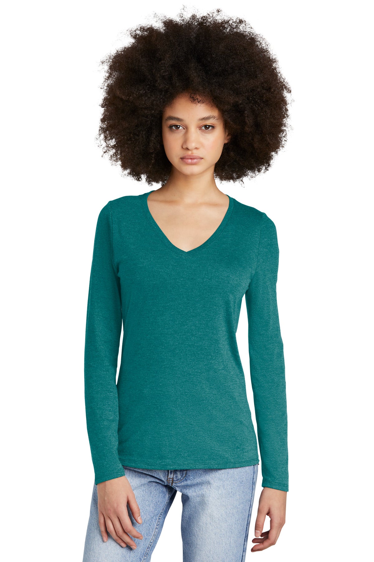 Photo of District Ladies DT135  color  Heathered Teal