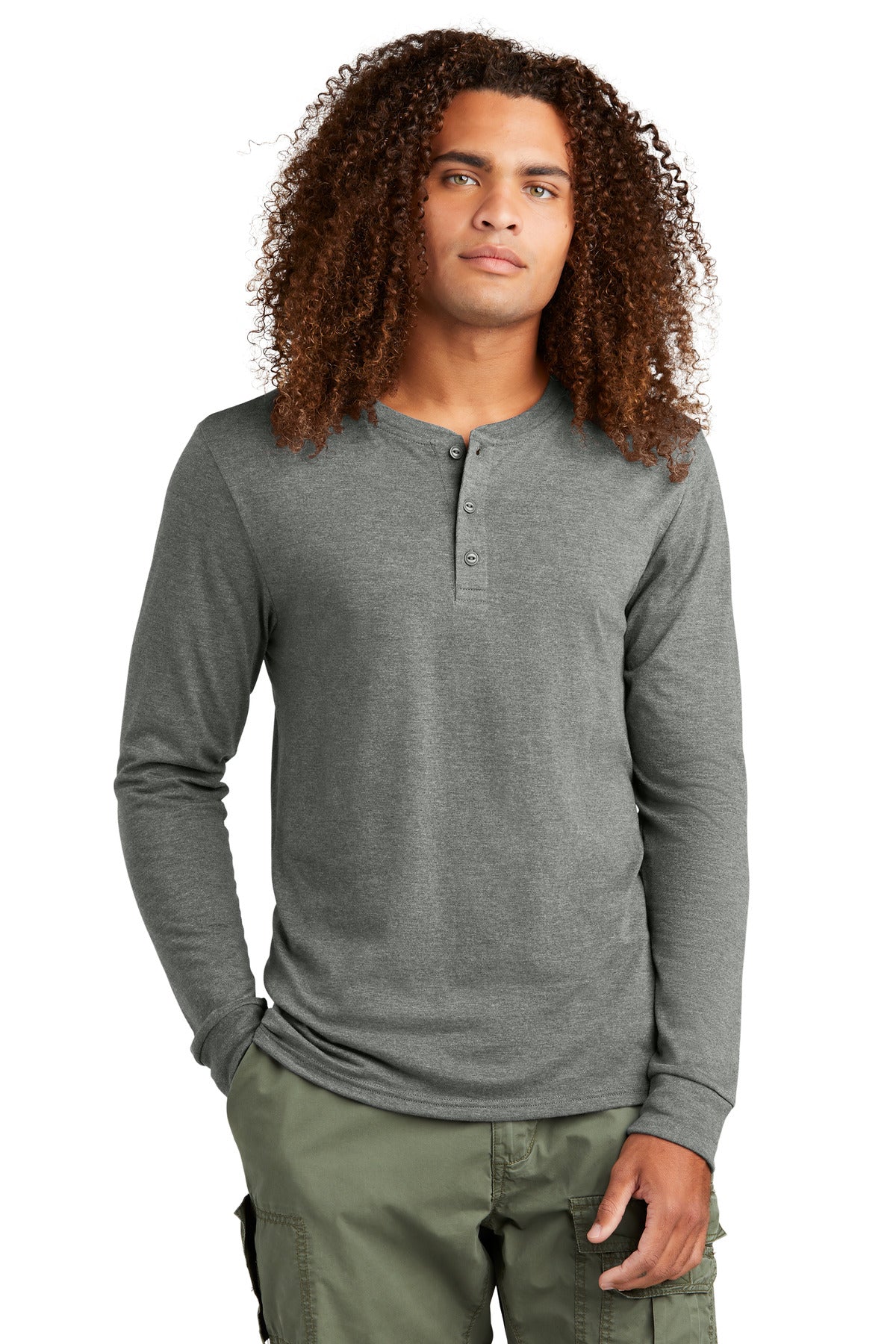 Photo of District T-Shirts DT145  color  Heathered Charcoal