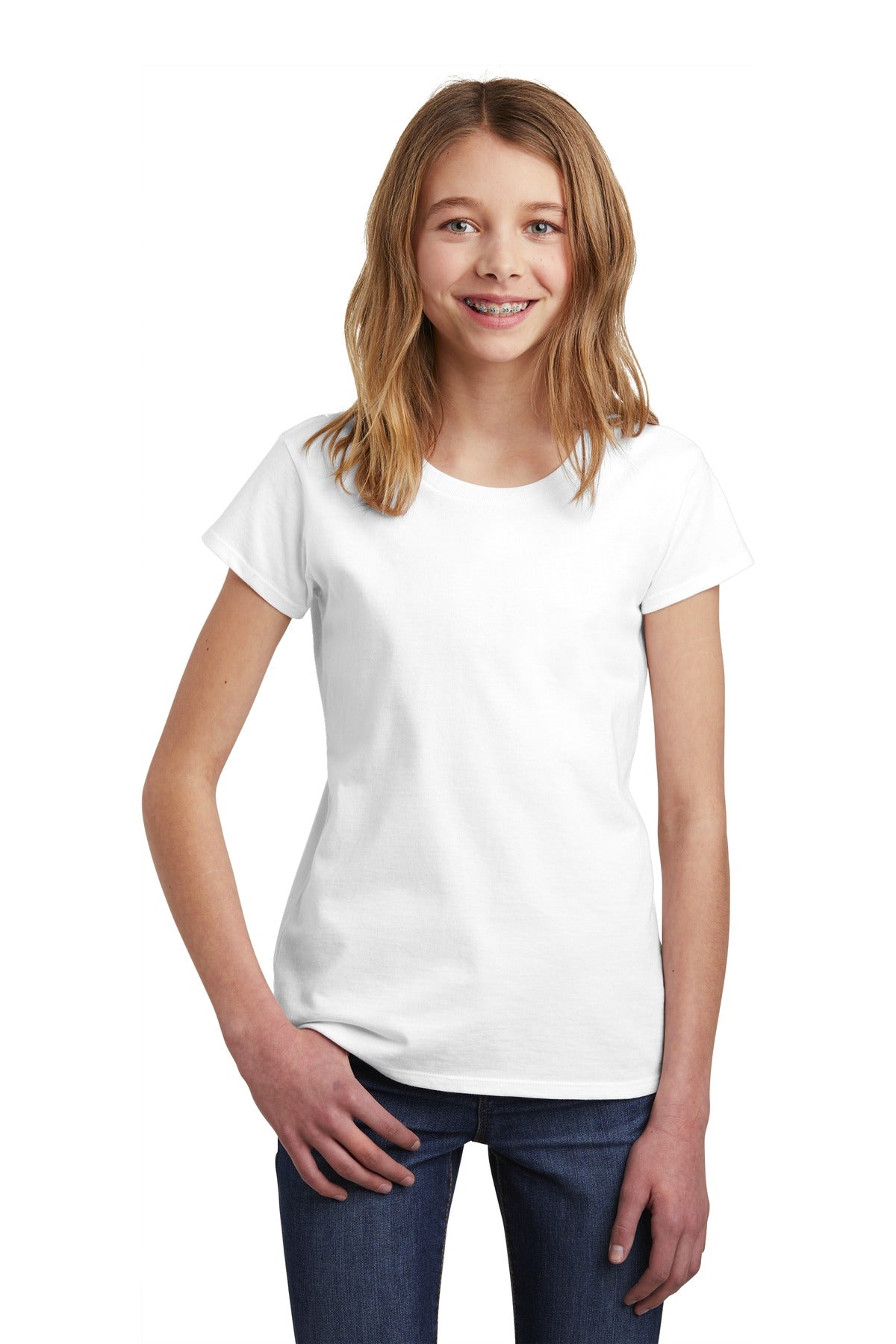 Photo of District T-Shirts DT6001YG  color  White