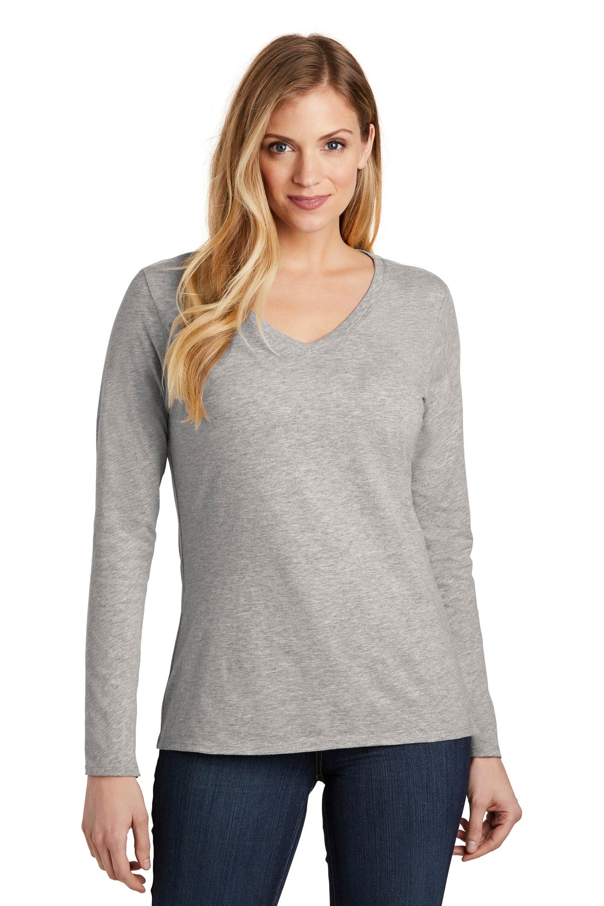 Photo of District Ladies DT6201  color  Light Heather Grey