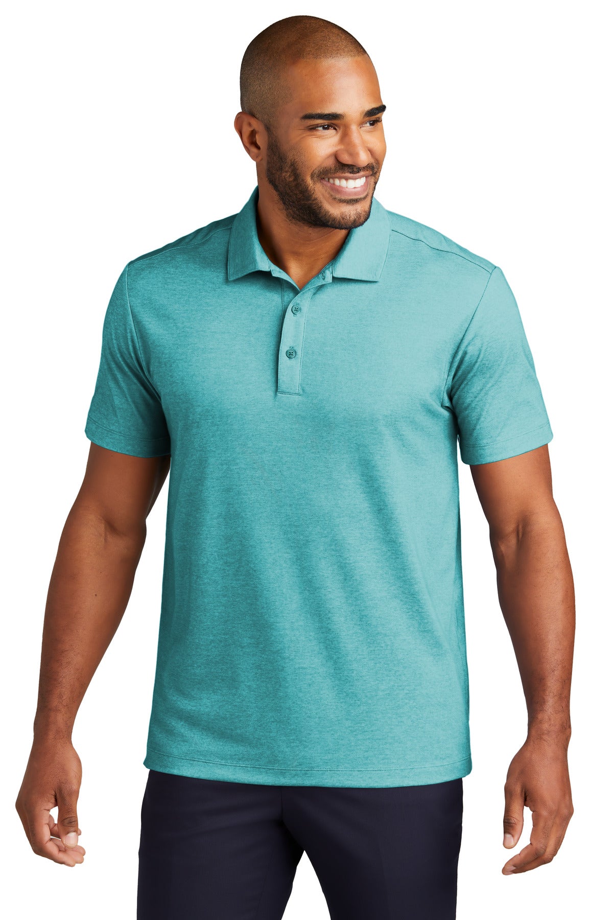 Photo of Port Authority Polos/Knits K830  color  Dark Teal Heather