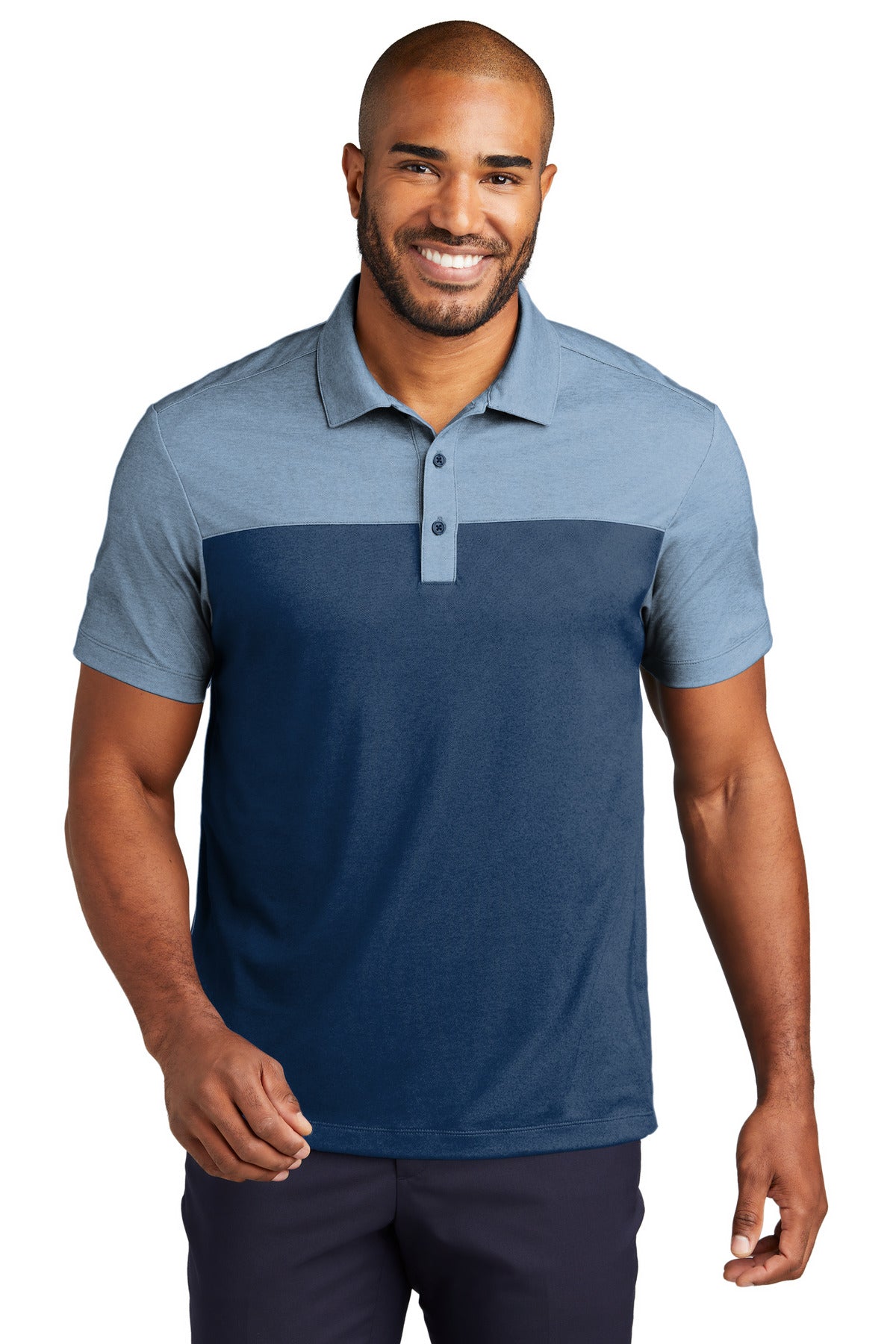 Photo of Port Authority Polos/Knits K831  color  Aegean Blue/ Aegean Blue Heather