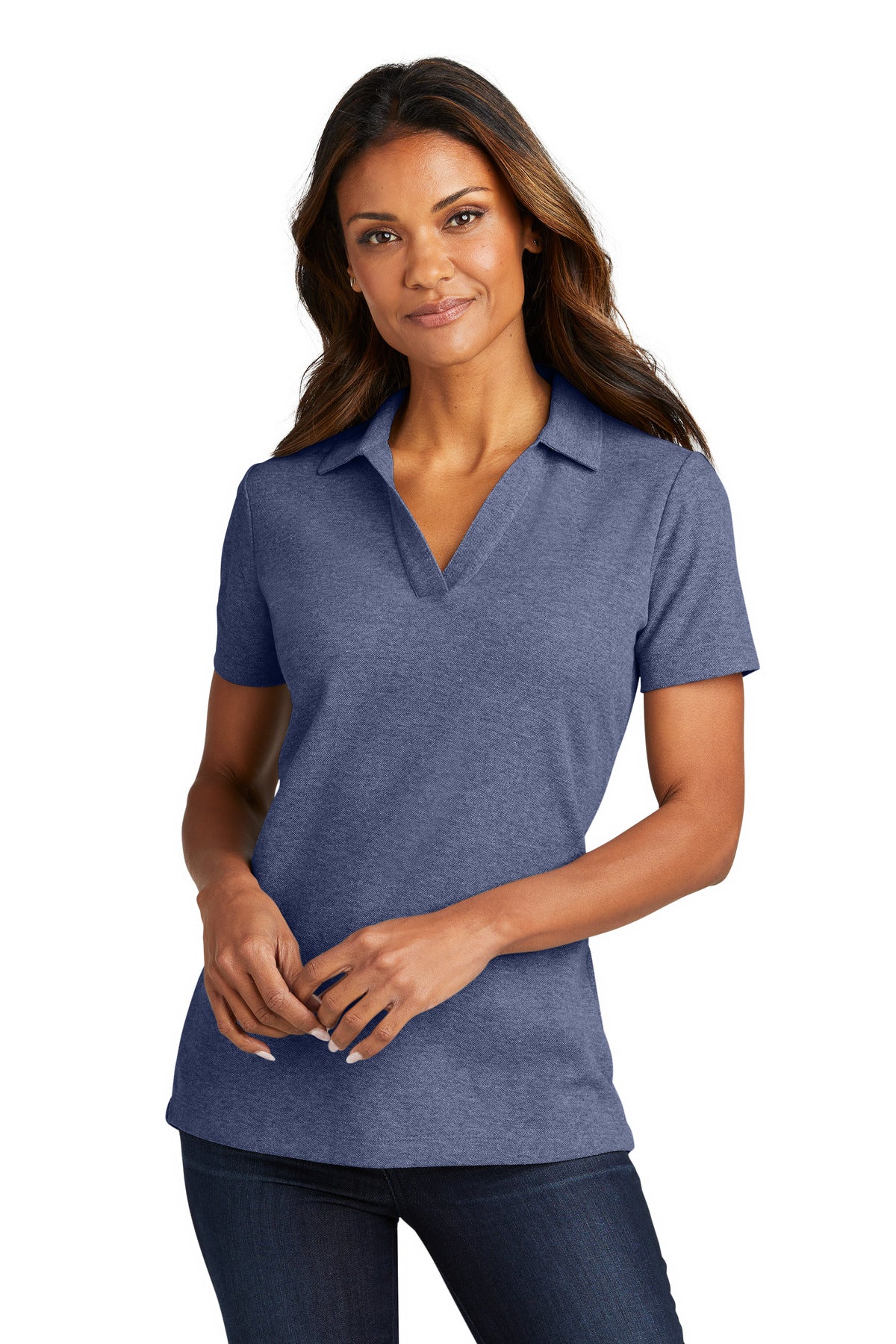 Photo of Port Authority Ladies LK867  color  Navy Heather