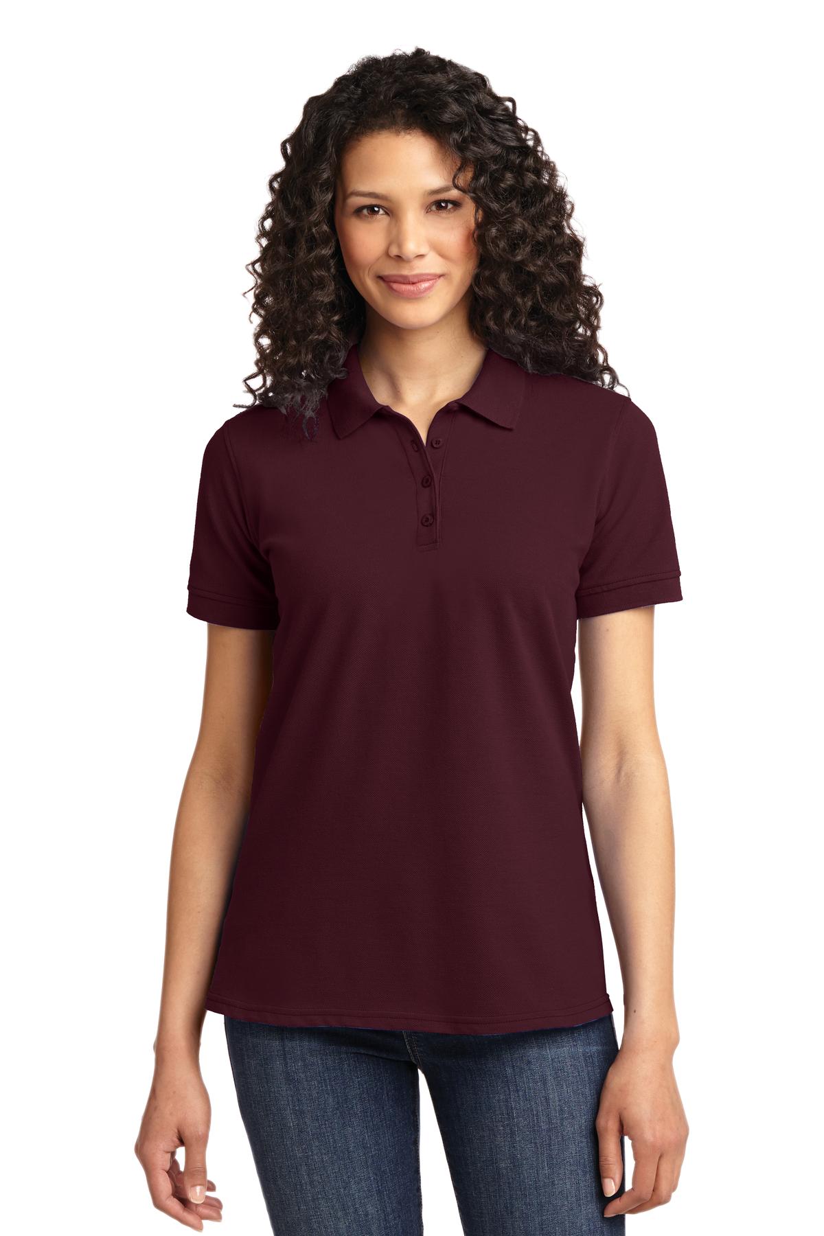 Photo of Port & Company Ladies LKP155  color  Athletic Maroon