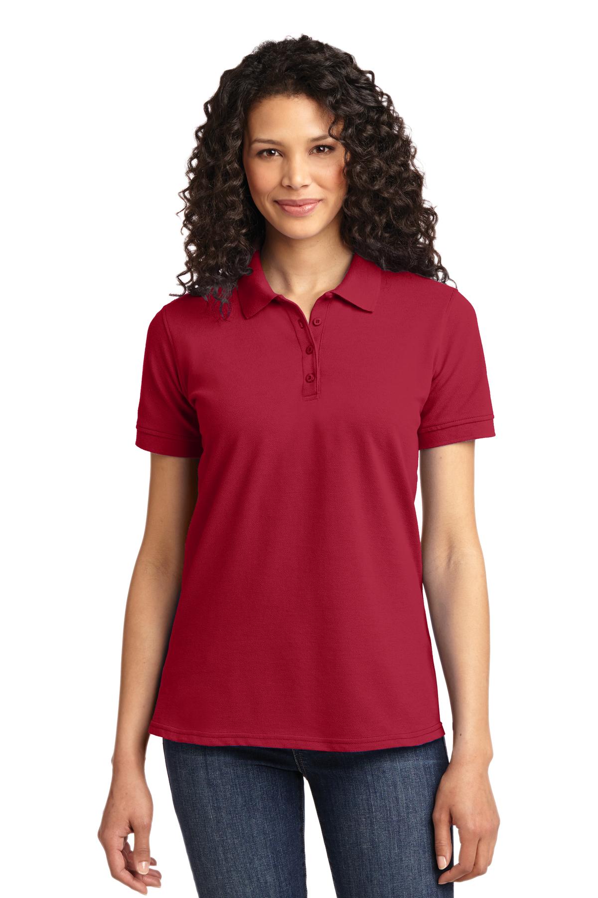 Photo of Port & Company Ladies LKP155  color  Red