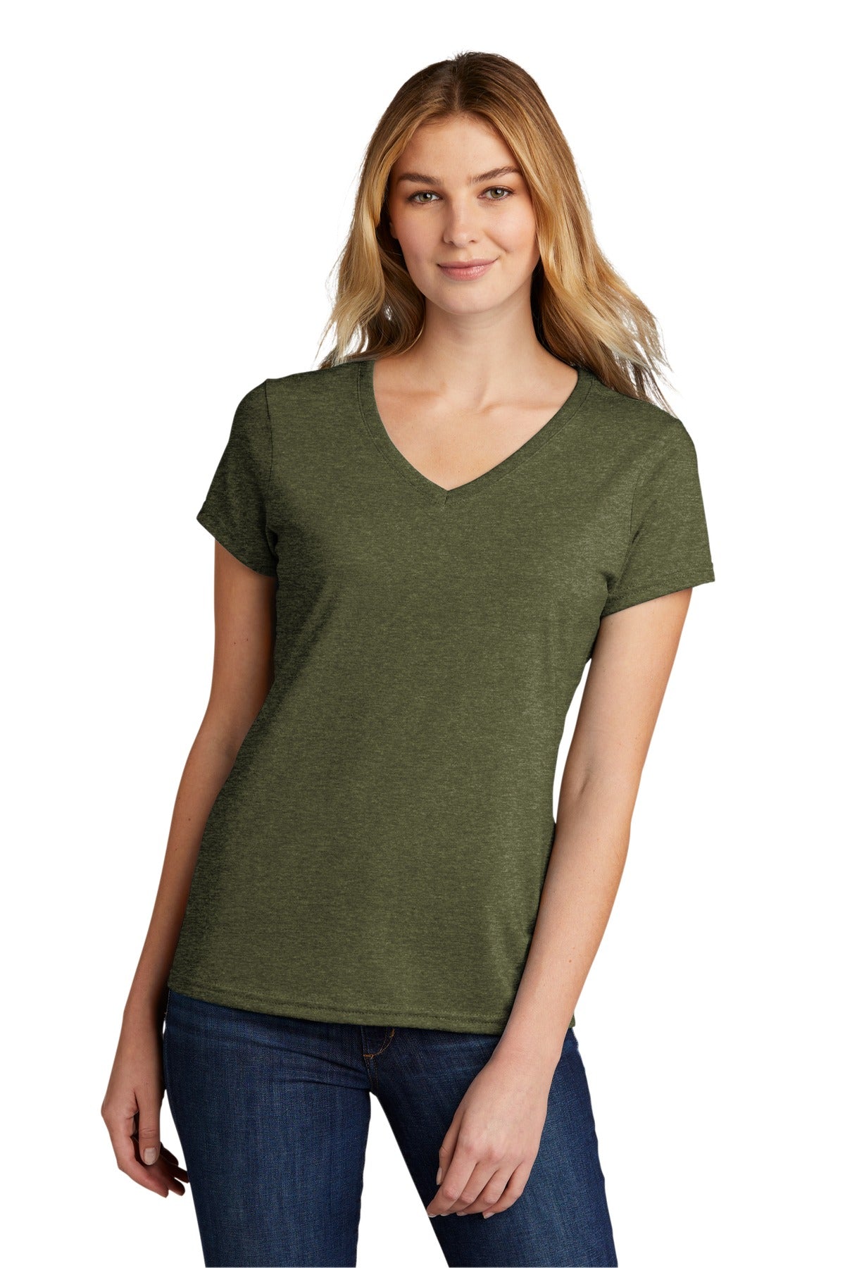 Photo of Port & Company Ladies LPC330V  color  Military Green Heather