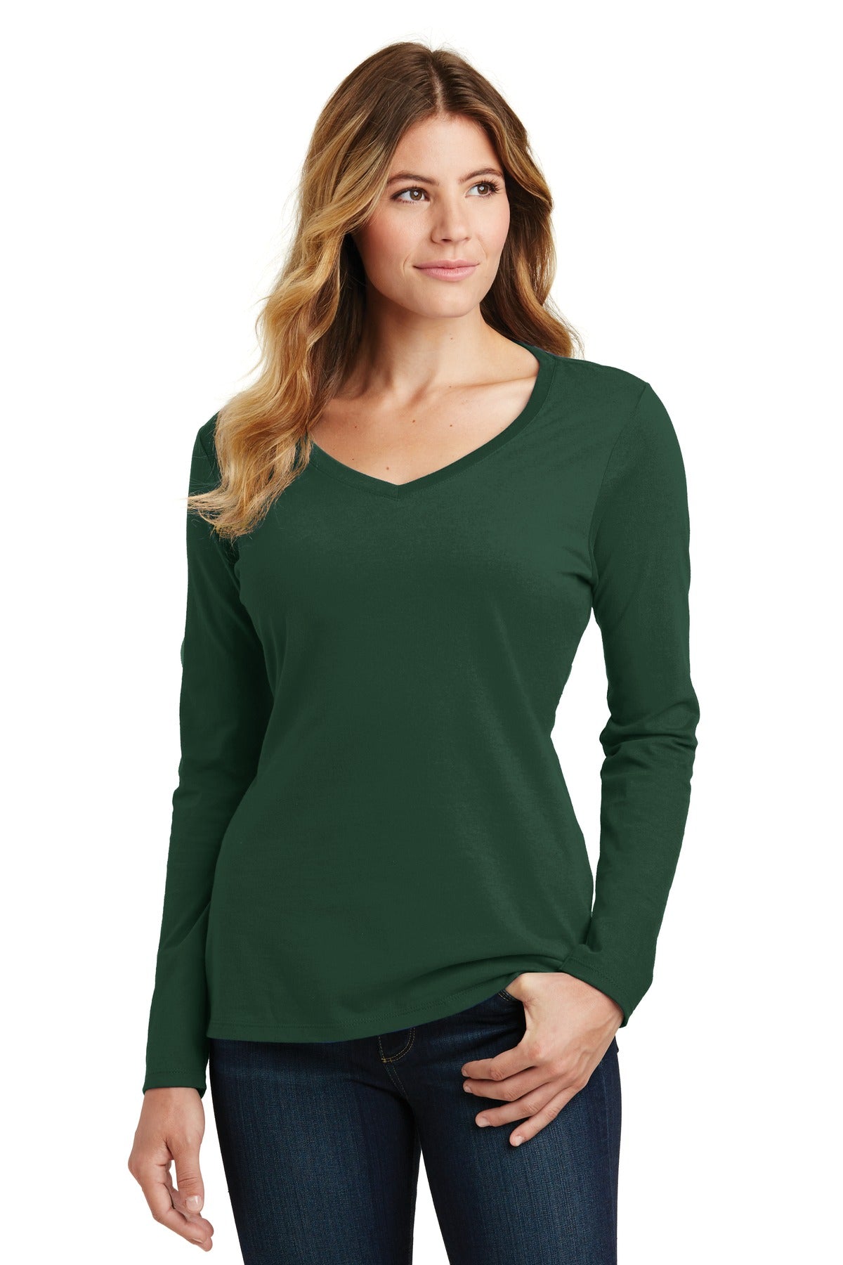 Photo of Port & Company Ladies LPC450VLS  color  Forest Green