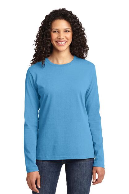 Photo of Port & Company Ladies LPC54LS  color  Aquatic Blue