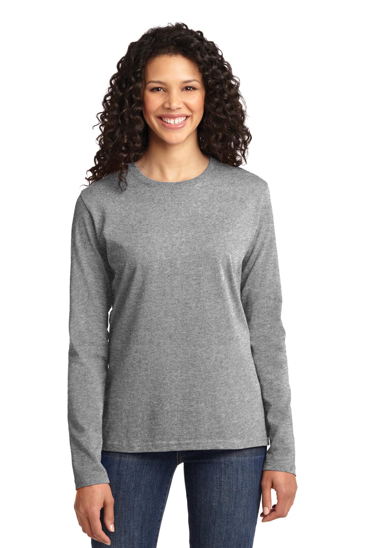 Photo of Port & Company Ladies LPC54LS  color  Athletic Heather