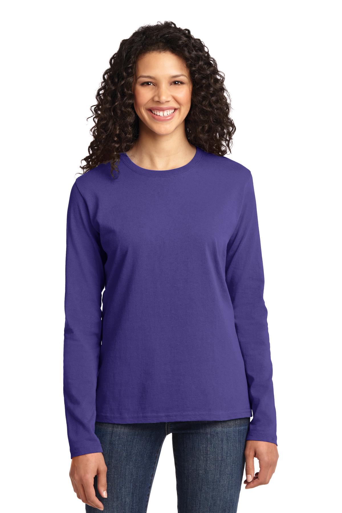 Photo of Port & Company Ladies LPC54LS  color  Purple