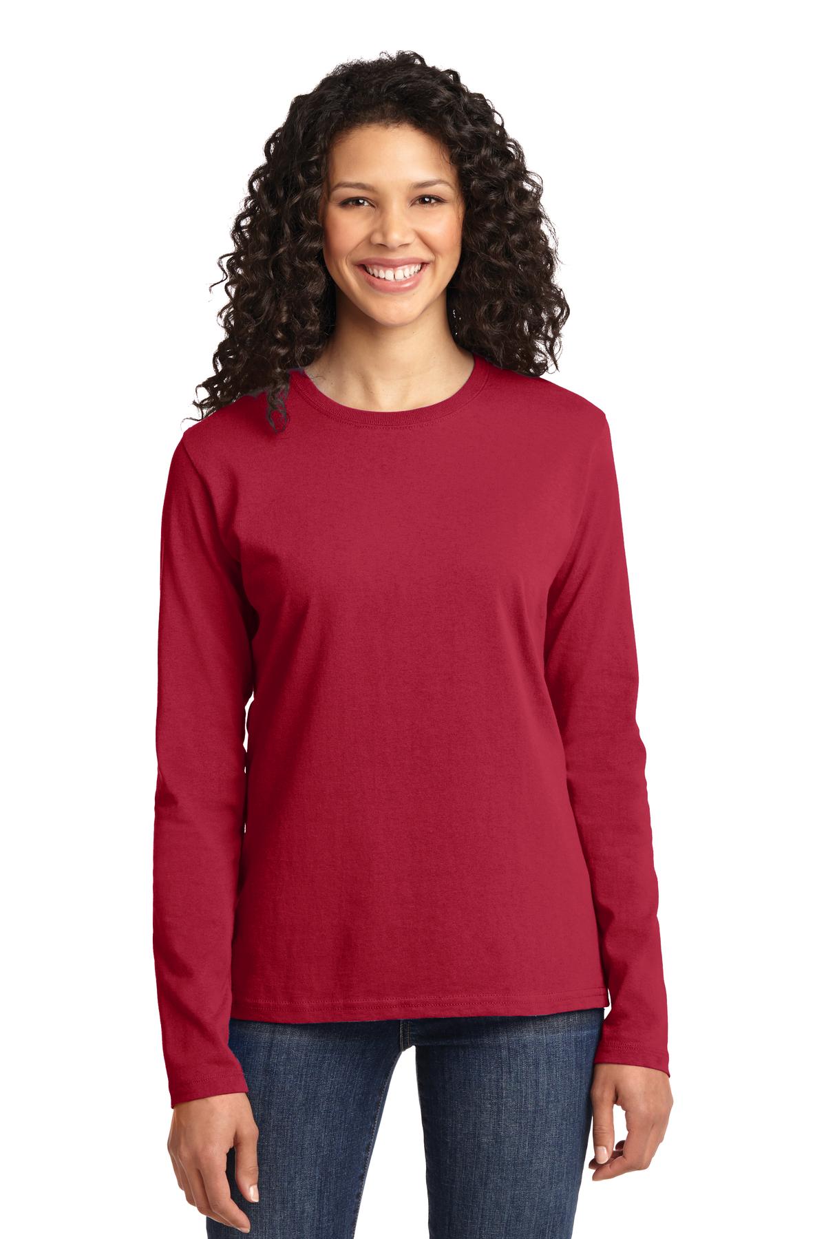 Photo of Port & Company Ladies LPC54LS  color  Red