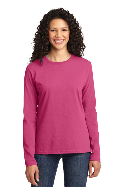 Photo of Port & Company Ladies LPC54LS  color  Sangria