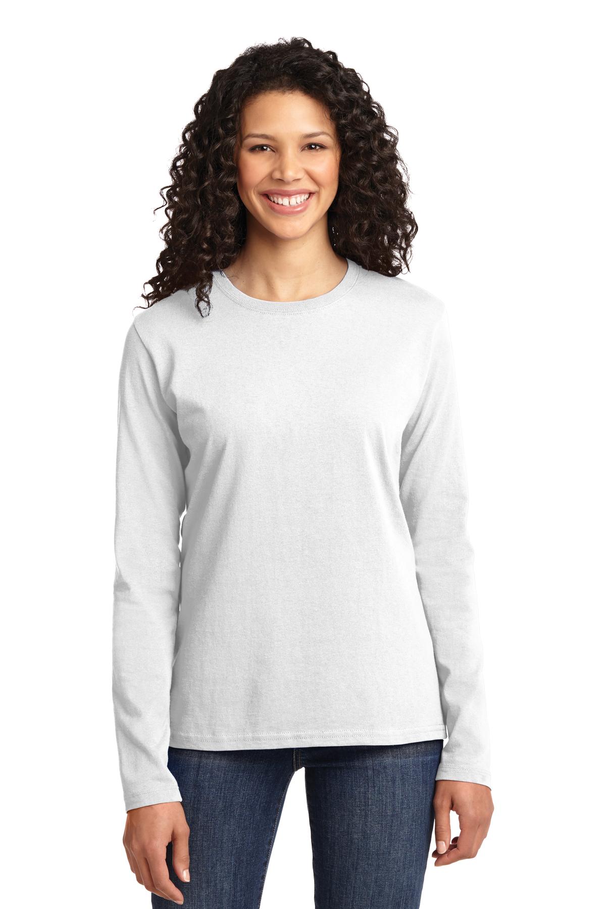 Photo of Port & Company Ladies LPC54LS  color  White