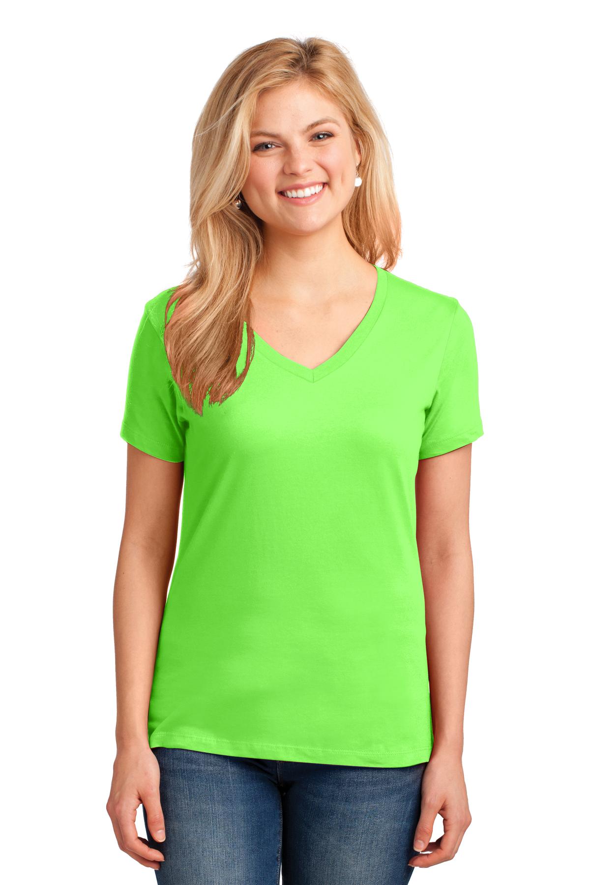 Photo of Port & Company Ladies LPC54V  color  Neon Green