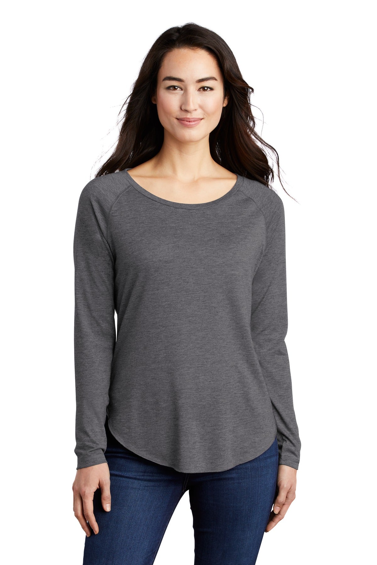 Photo of Sport-Tek Ladies LST400LS  color  Dark Grey Heather