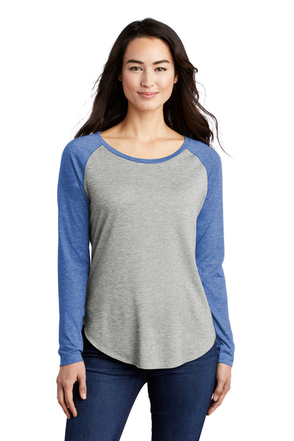 Photo of Sport-Tek Ladies LST400LS  color  True Royal Heather/ Light Grey Heather