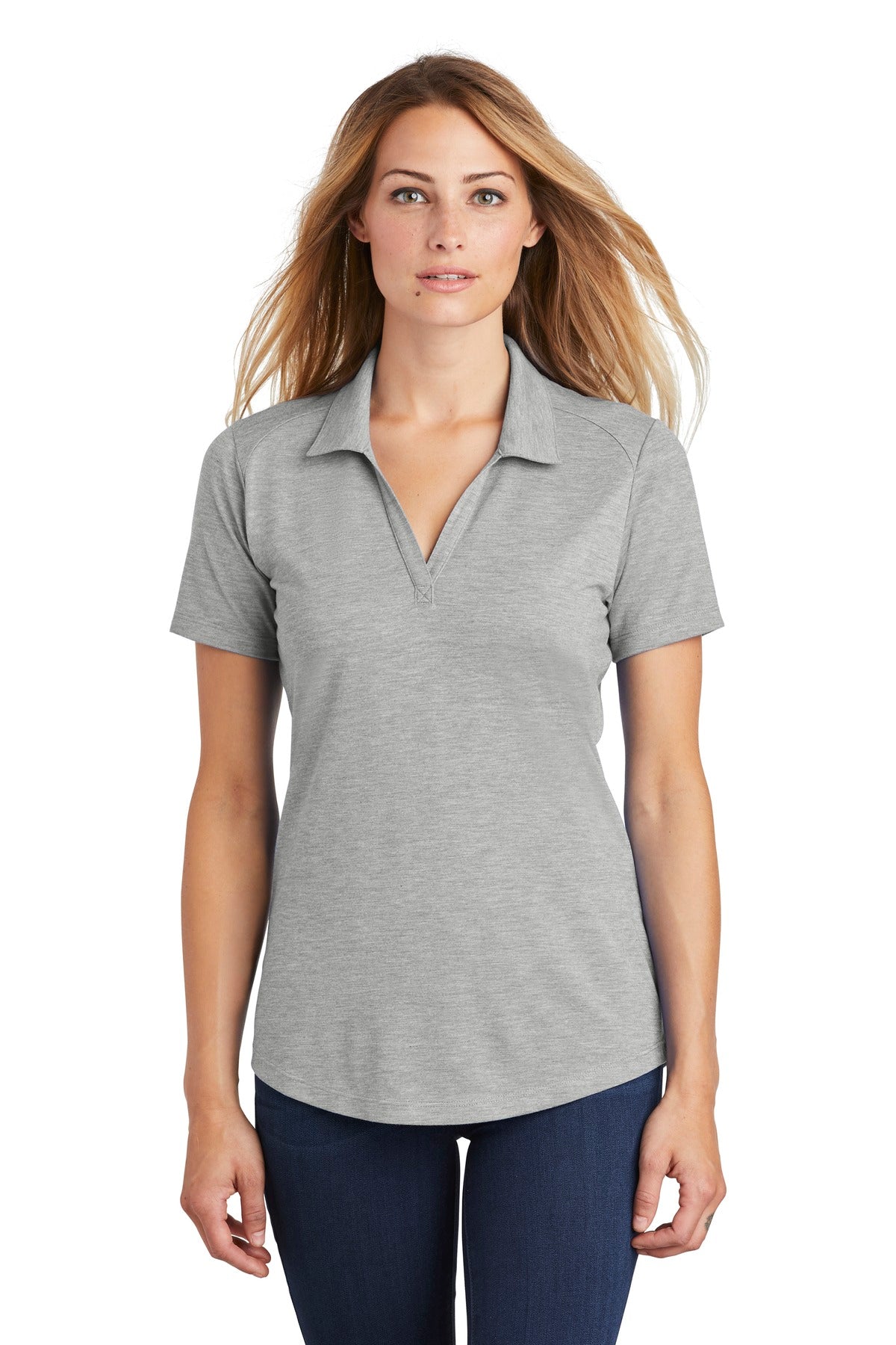 Photo of Sport-Tek Ladies LST405  color  Light Grey Heather