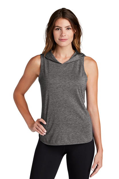 Photo of Sport-Tek Ladies LST410  color  Black/ Dark Grey Heather