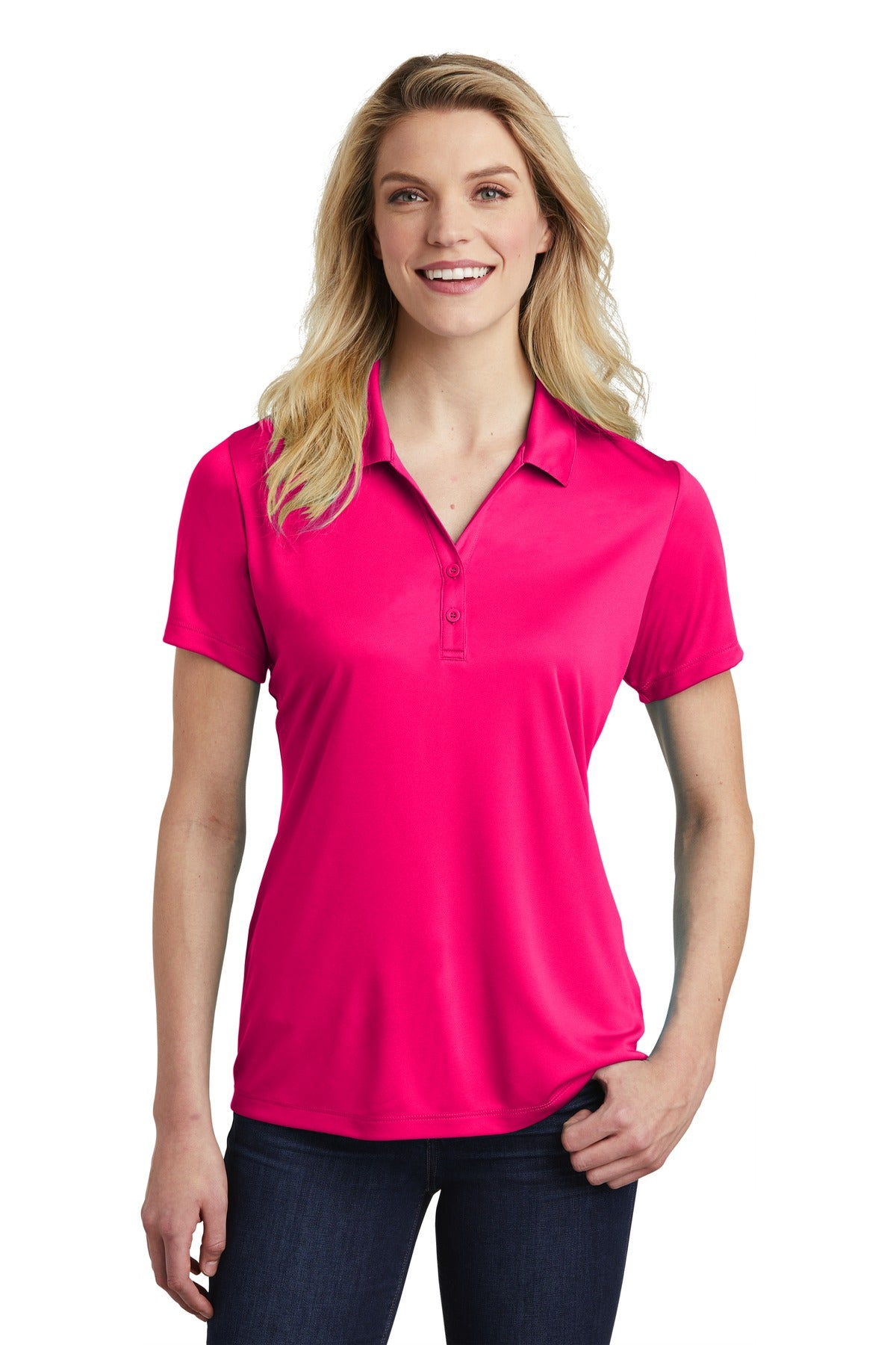 Photo of Sport-Tek Ladies LST550  color  Pink Raspberry