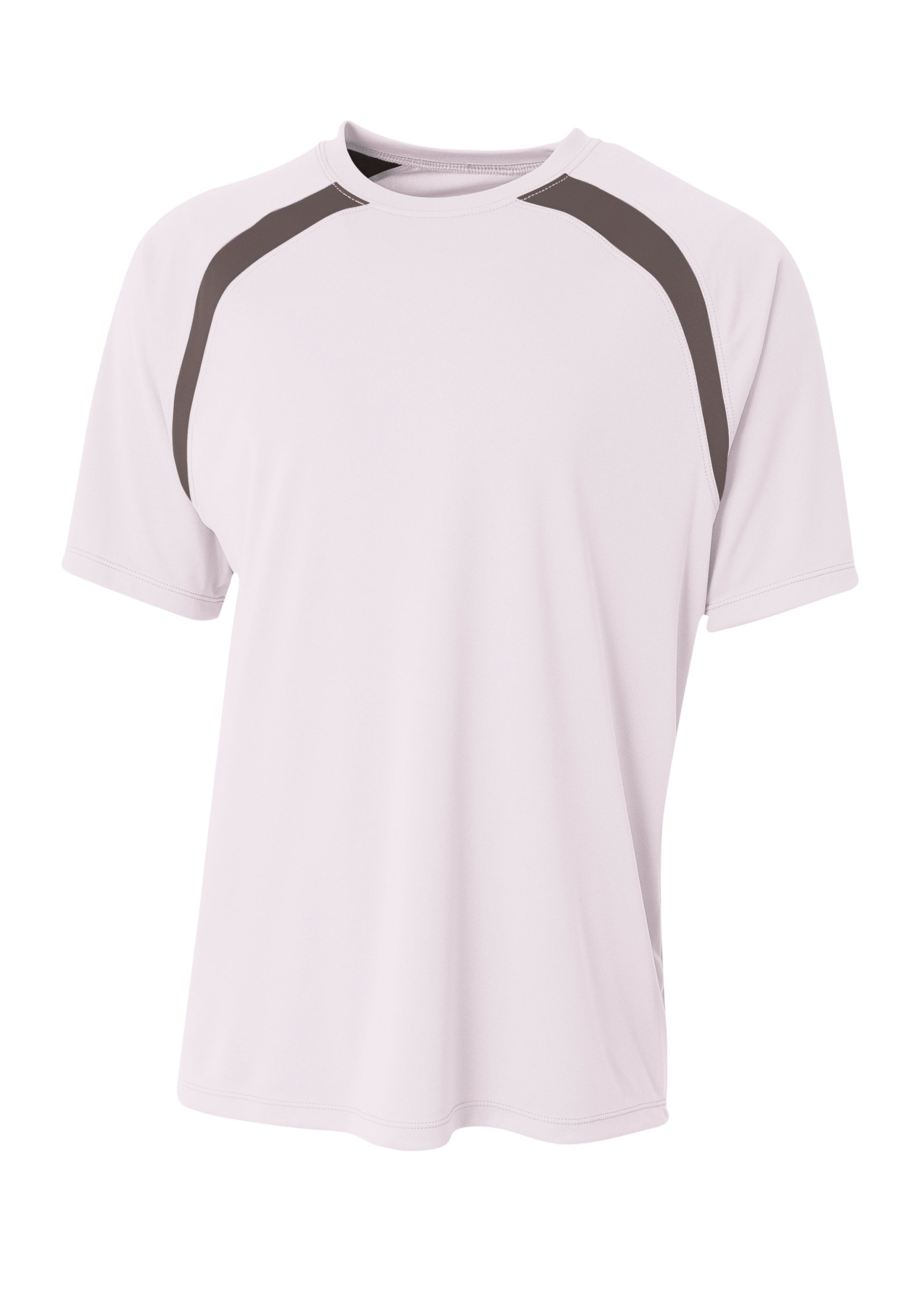 Photo of A4 SHIRTS NB3001  color  WHITE/GRAPHITE