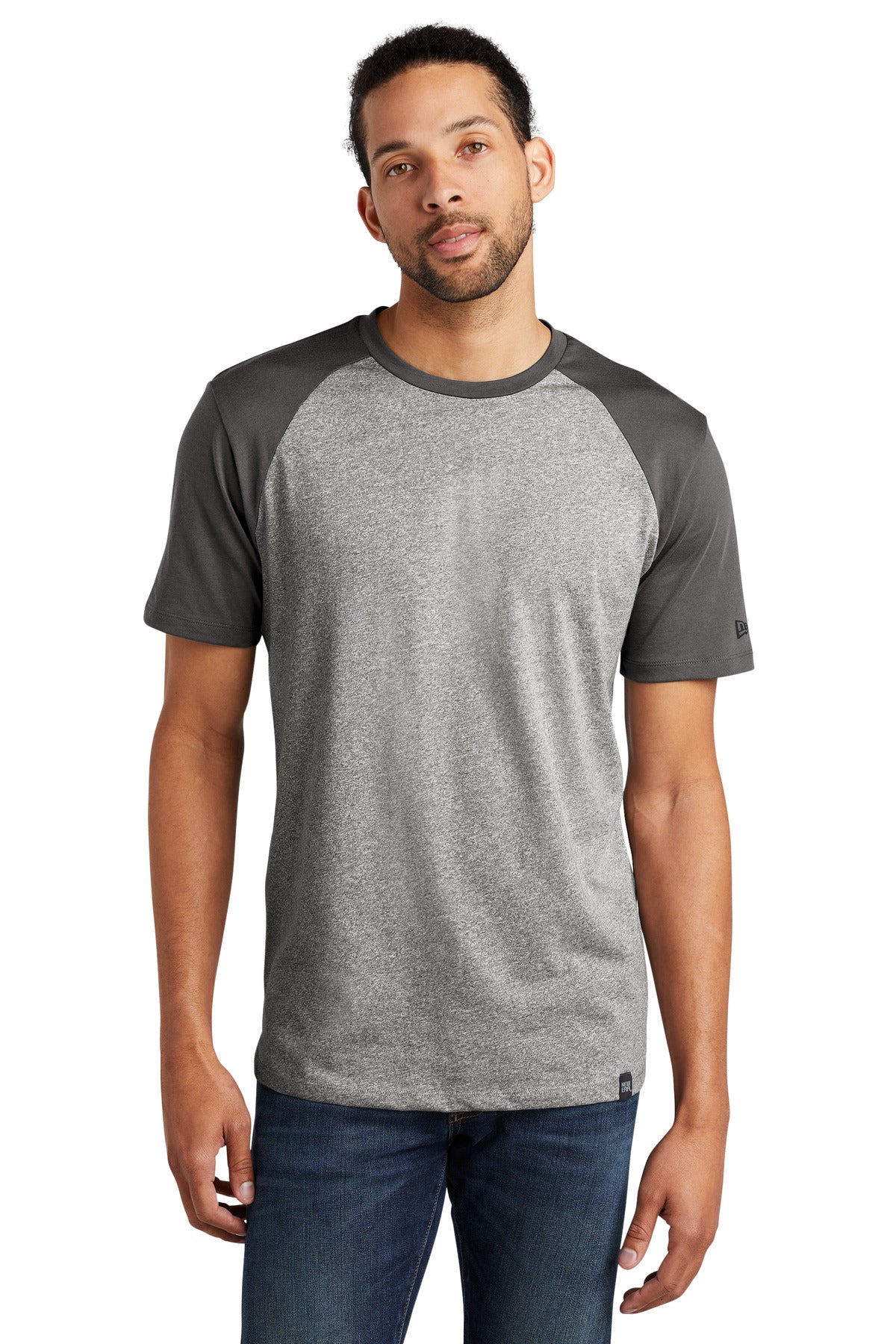 Photo of New Era T-Shirts NEA107  color  Graphite/ Light Graphite Twist