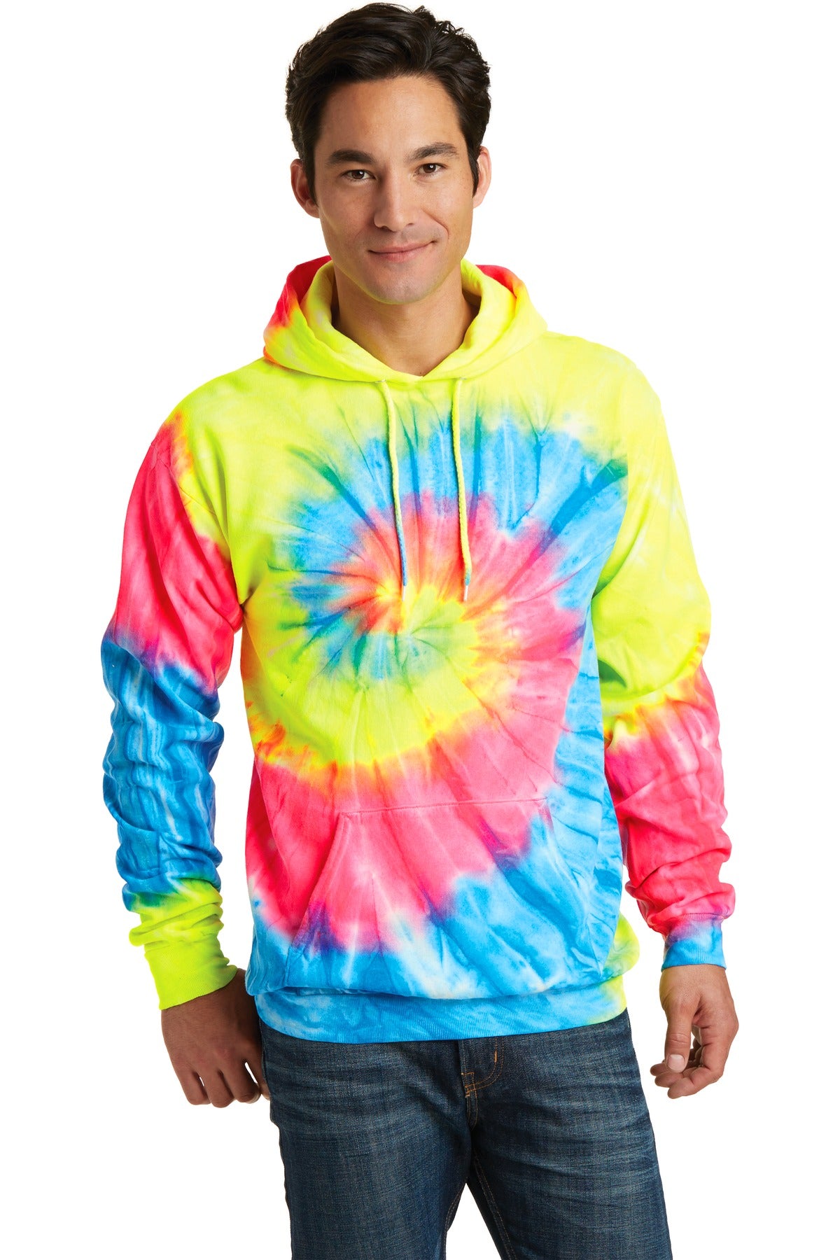 Photo of Port & Company Sweatshirts/Fleece PC146  color  Neon Rainbow