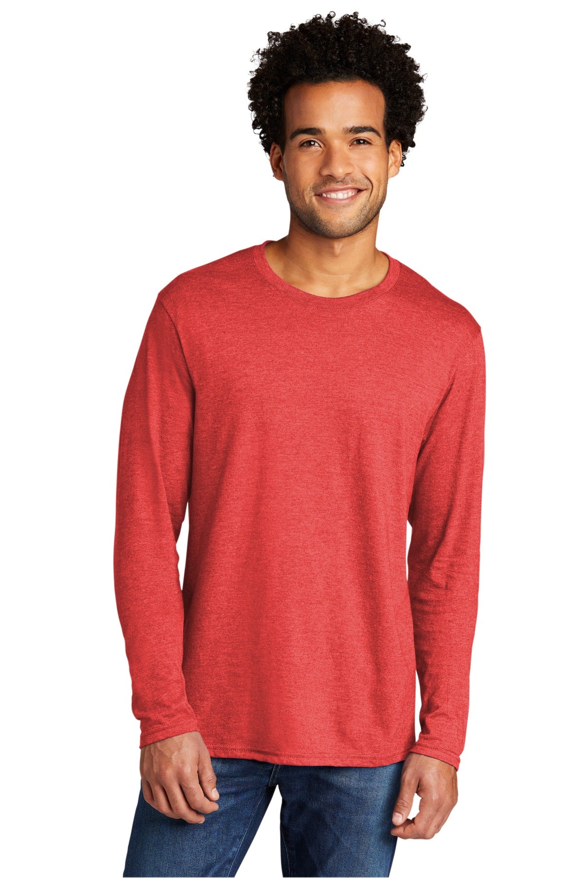 Photo of Port & Company T-Shirts PC330LS  color  Bright Red Heather
