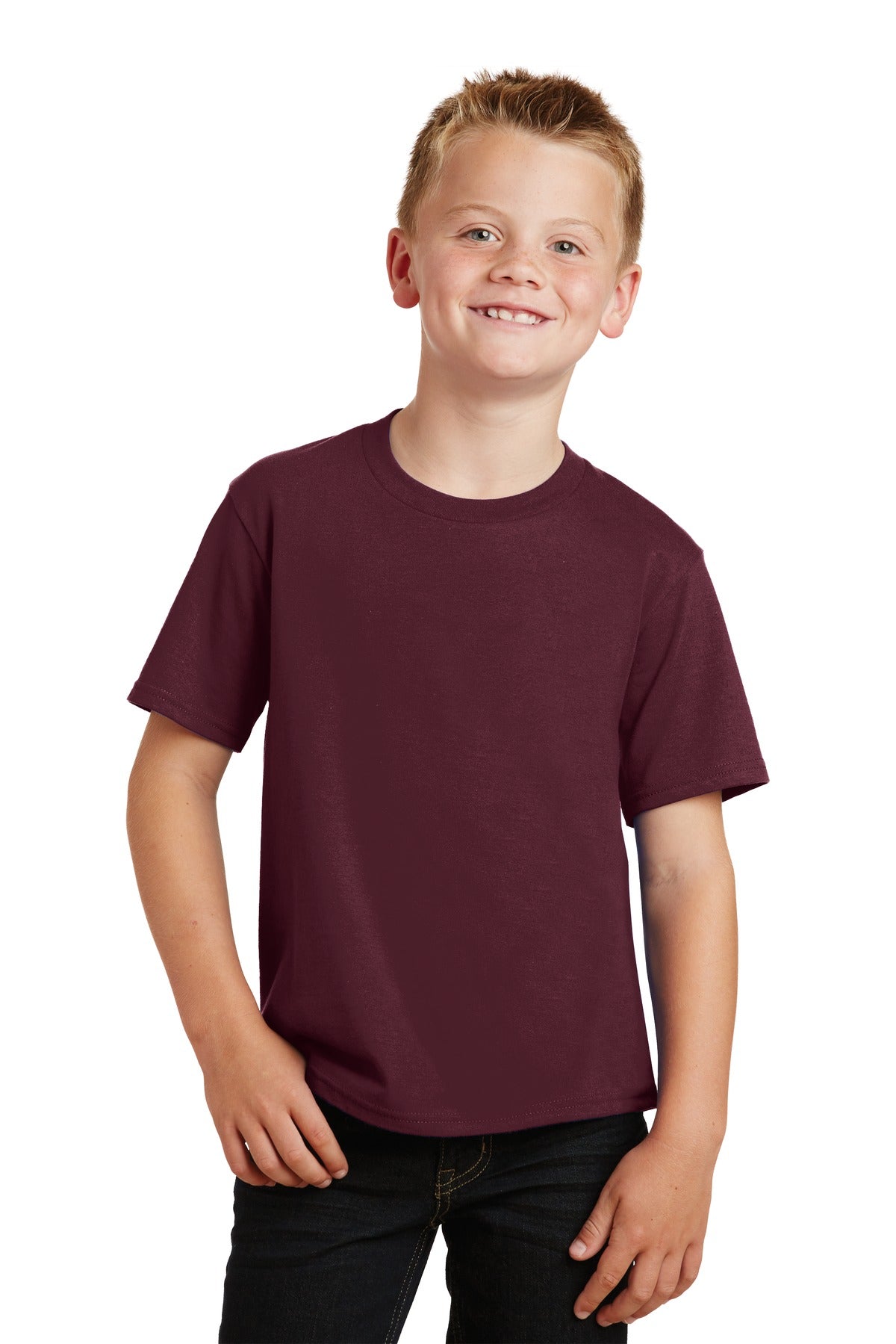 Photo of Port & Company T-Shirts PC450Y  color  Athletic Maroon