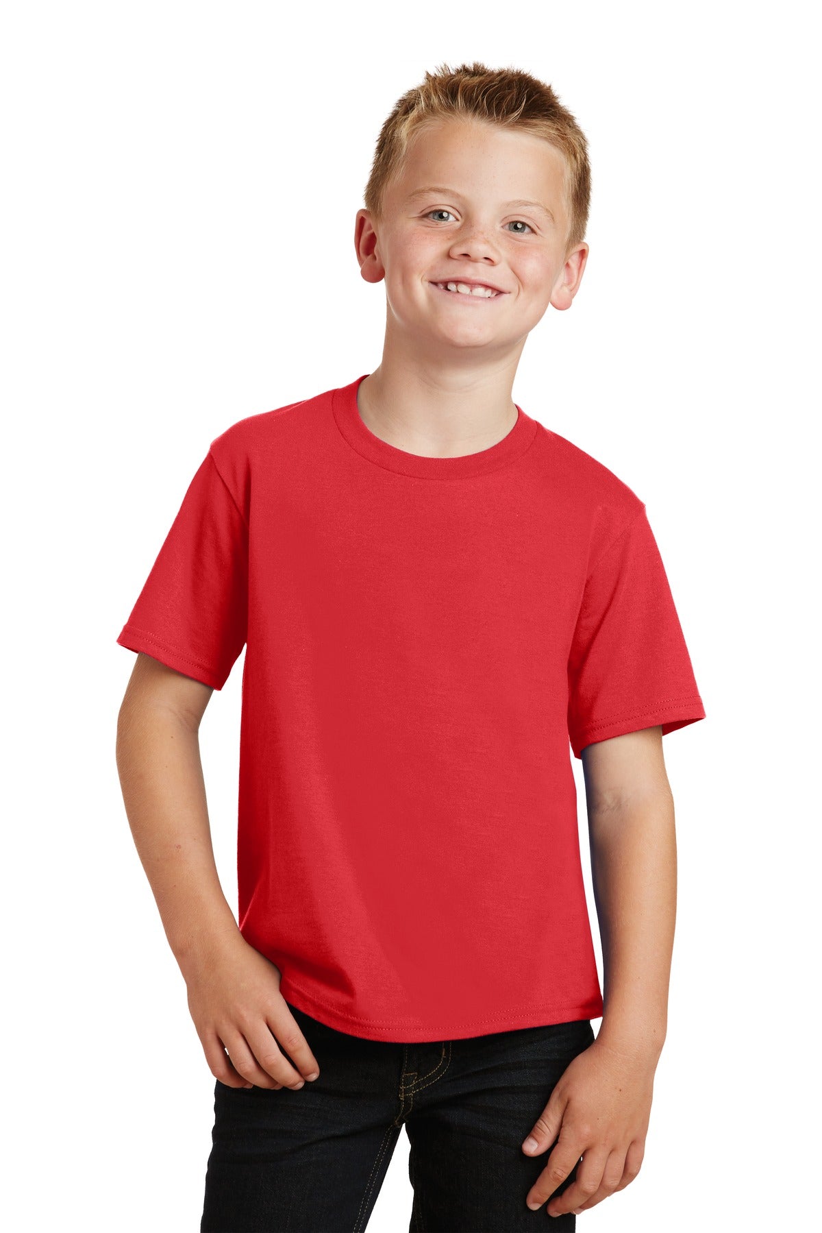 Photo of Port & Company T-Shirts PC450Y  color  Bright Red