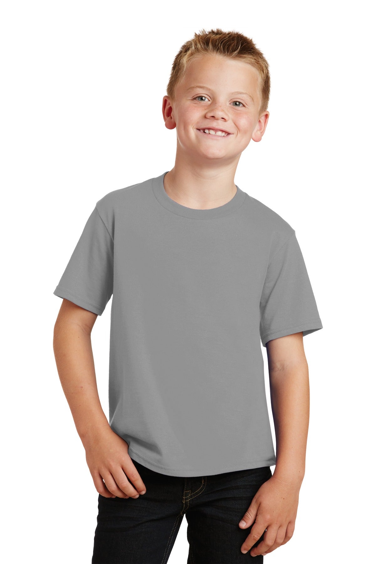 Photo of Port & Company T-Shirts PC450Y  color  Medium Grey