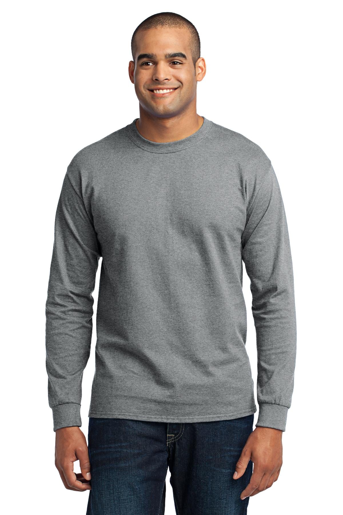 Photo of Port & Company T-Shirts PC55LS  color  Athletic Heather