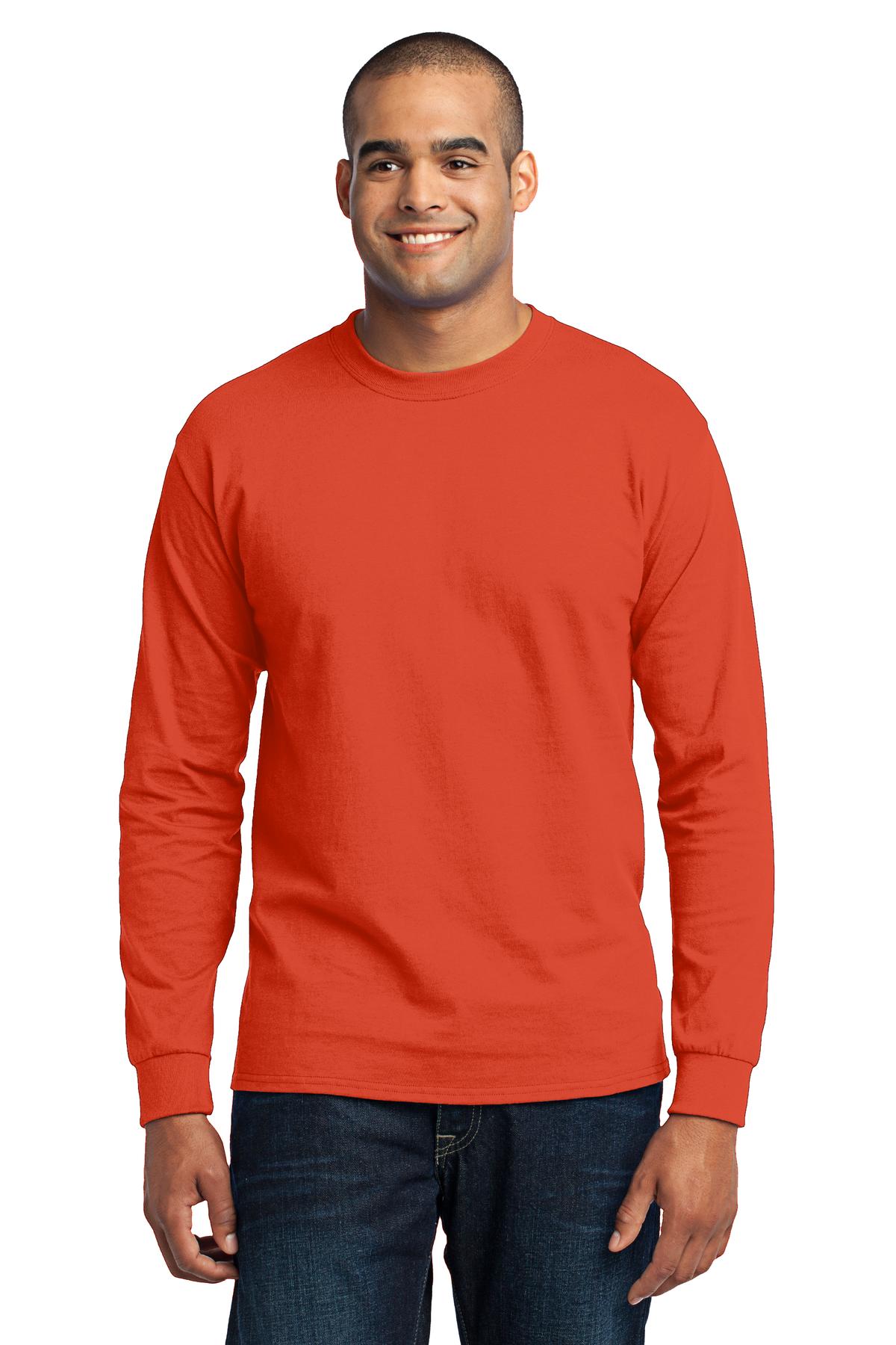 Photo of Port & Company T-Shirts PC55LS  color  Orange