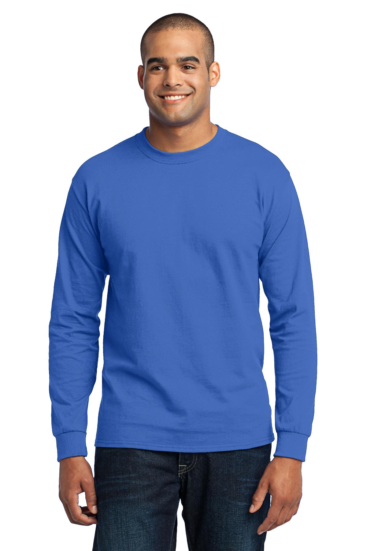 Photo of Port & Company T-Shirts PC55LS  color  Royal